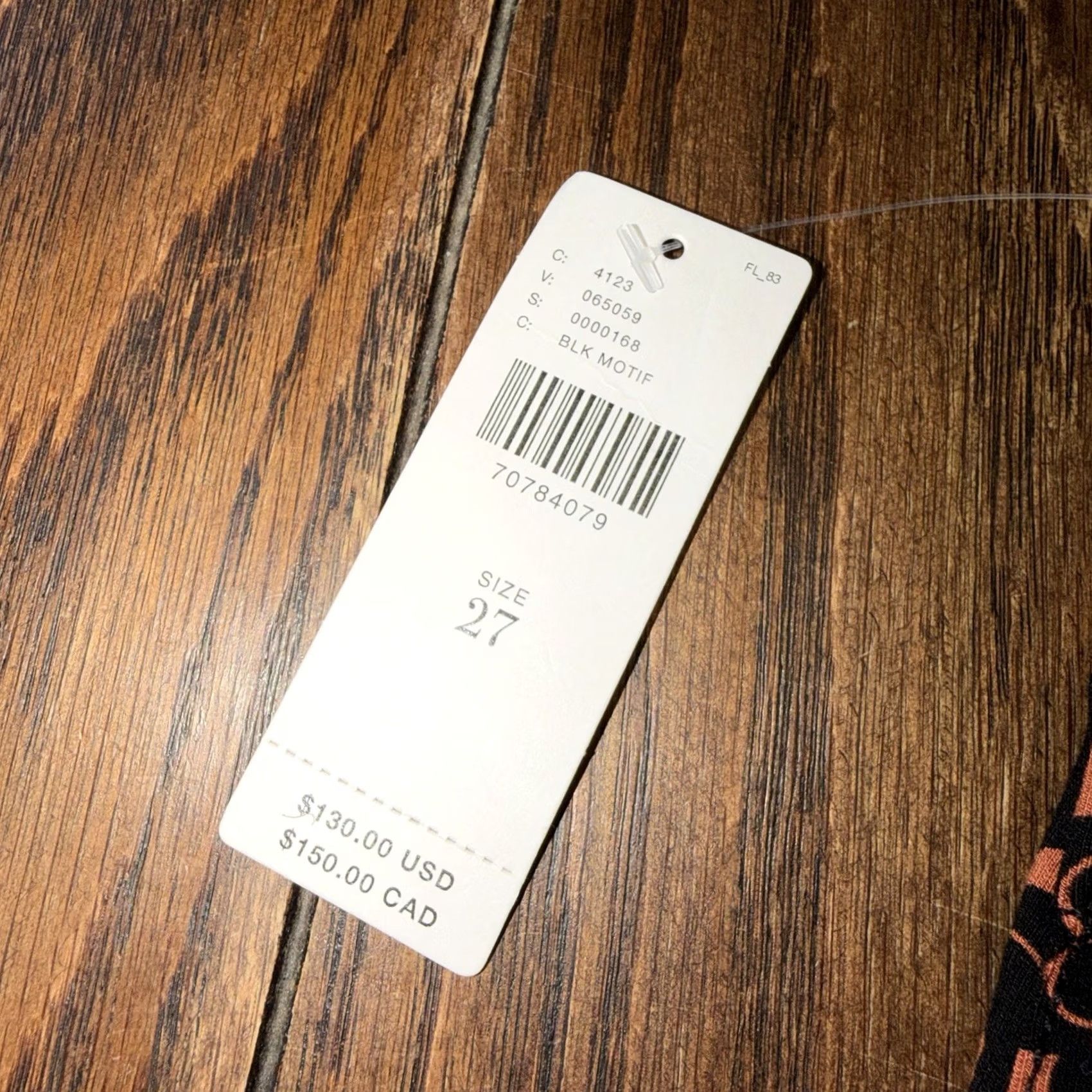 Anthropologie VINTAGE Anthropologie Maeve The Colette Pants Wide-Leg Black Orange Motif Size 27 New Size 27" / US 4 / IT 40 - 4 Thumbnail