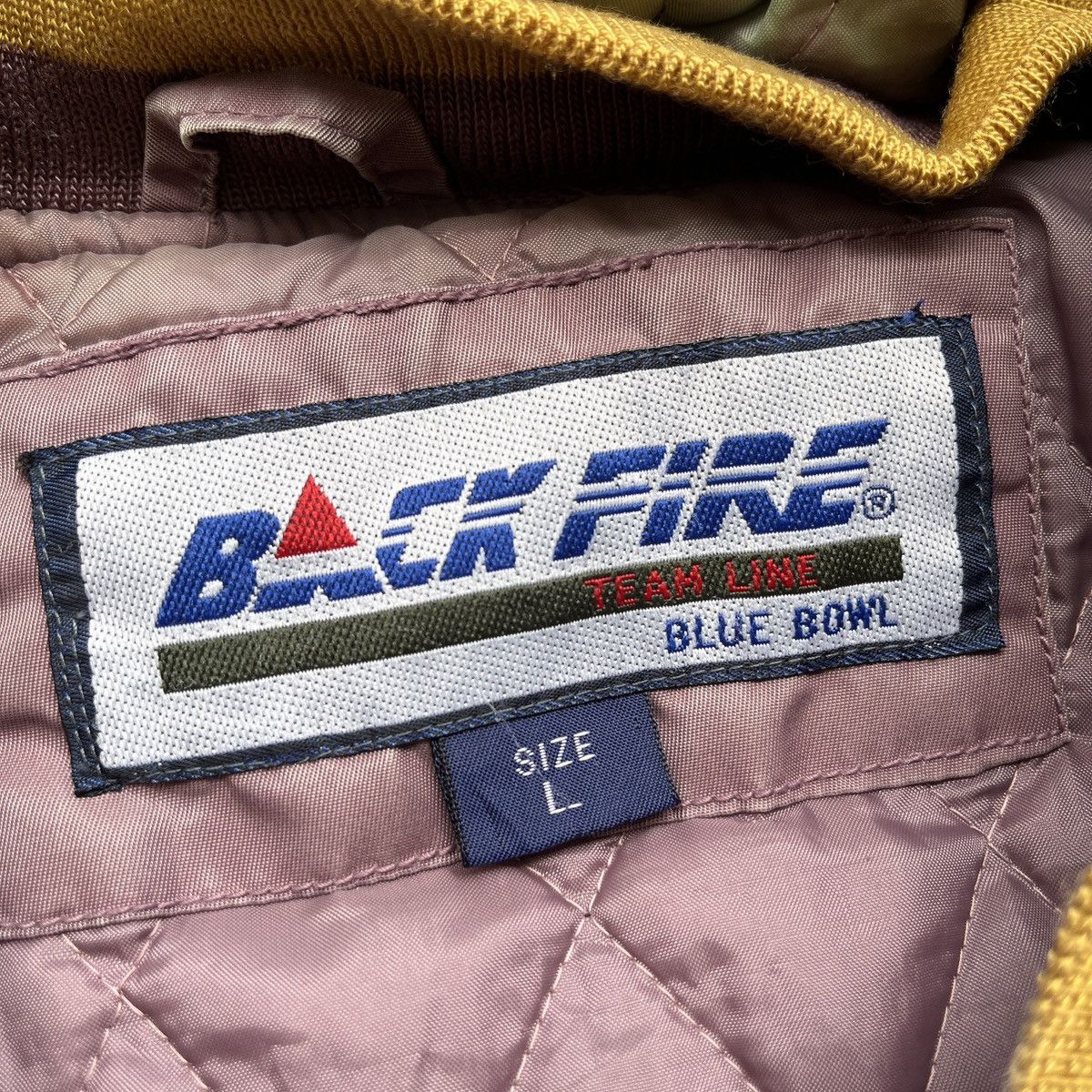 Vintage VINTAGE BACKFIRE MILLS AMERICAN LEAGUE BLUE BOWL JACKET Size US L / EU 52-54 / 3 - 20 Thumbnail