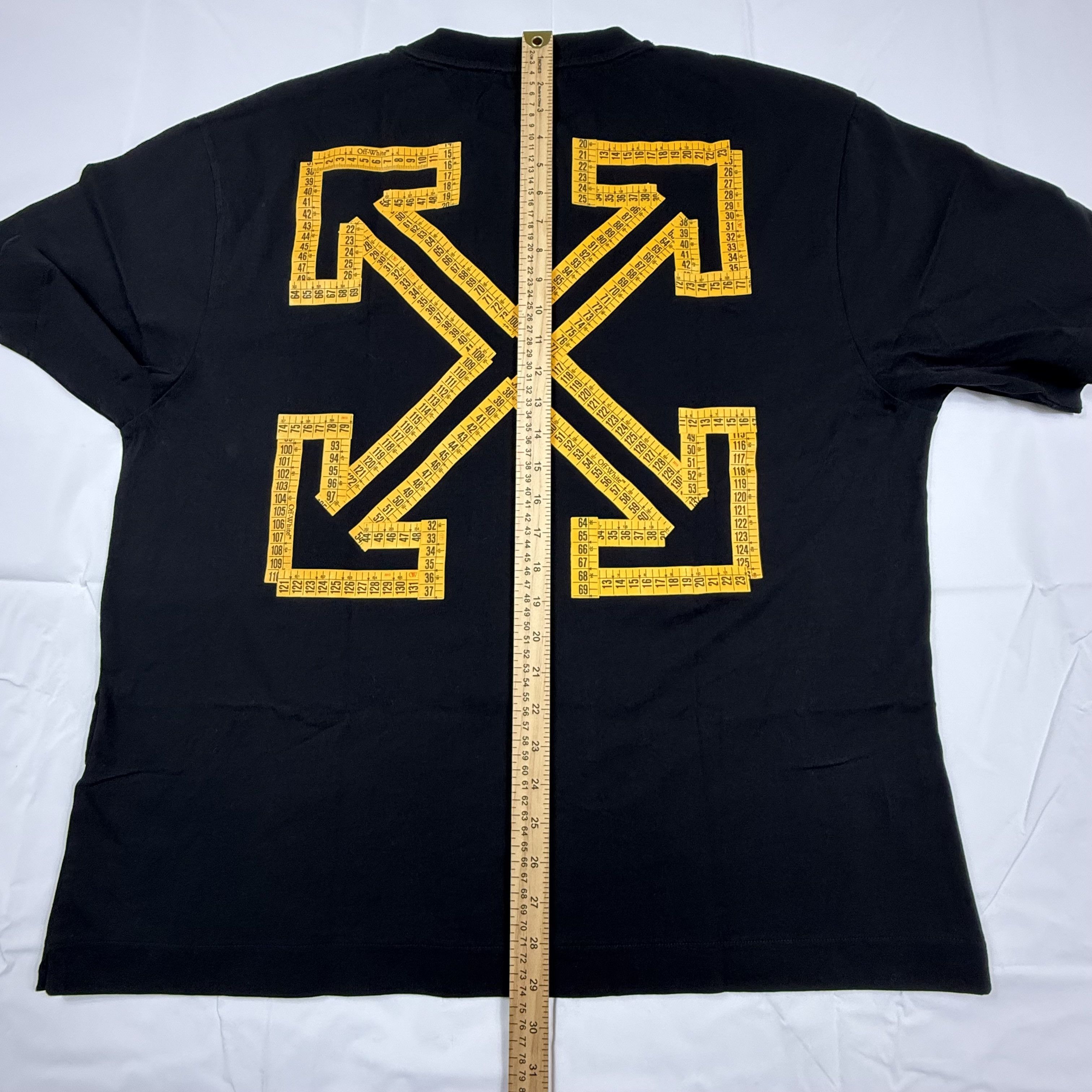 Off-White Off-White Virgil Abloh Black Measuring Tape Arrow shirt Size US XL / EU 56 / 4 - 10 Thumbnail