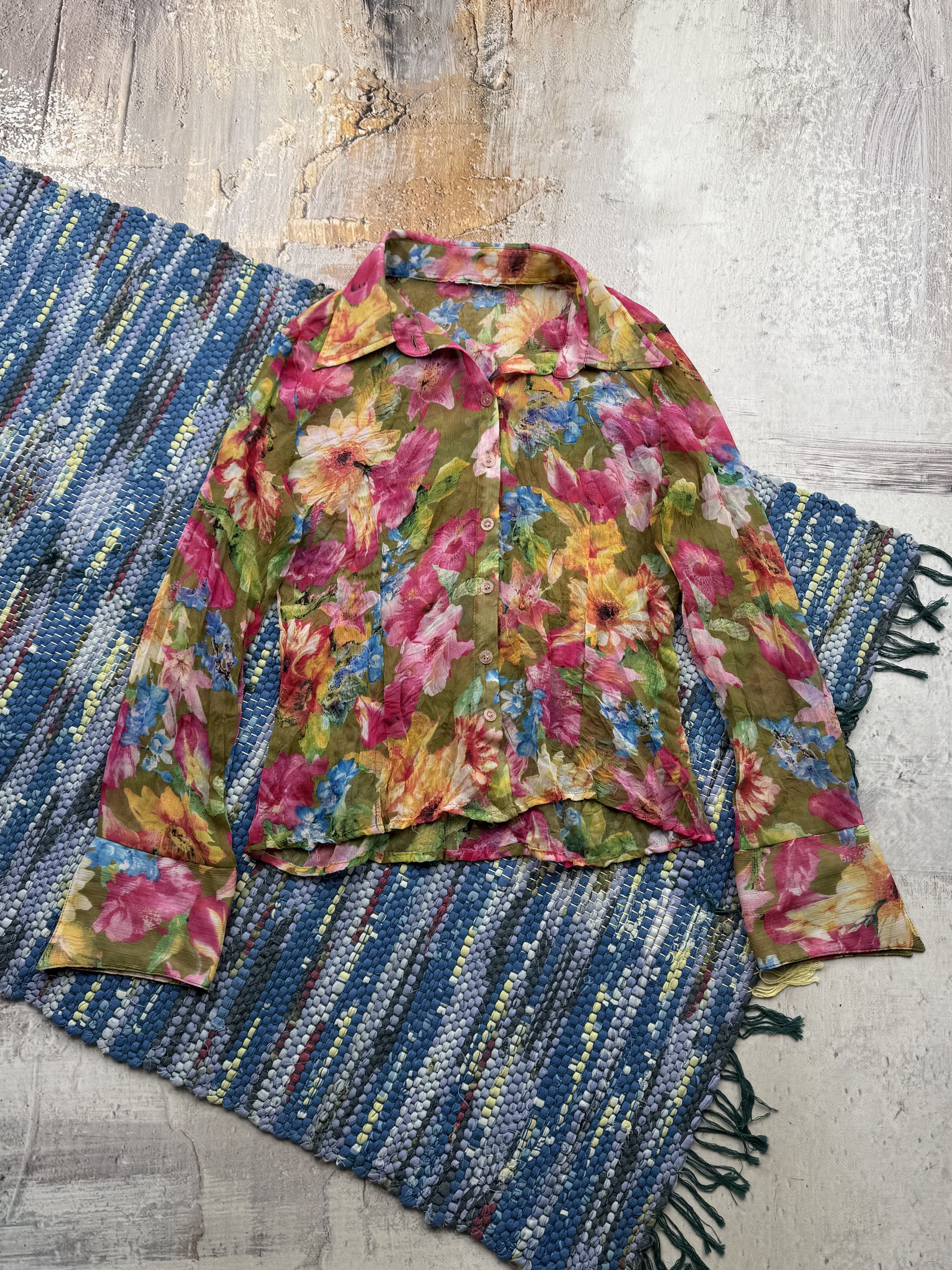 Japanese Brand Vintage Cropped Mesh Shirt A536(239) Size M / US 6-8 / IT 42-44 - 1 Thumbnail