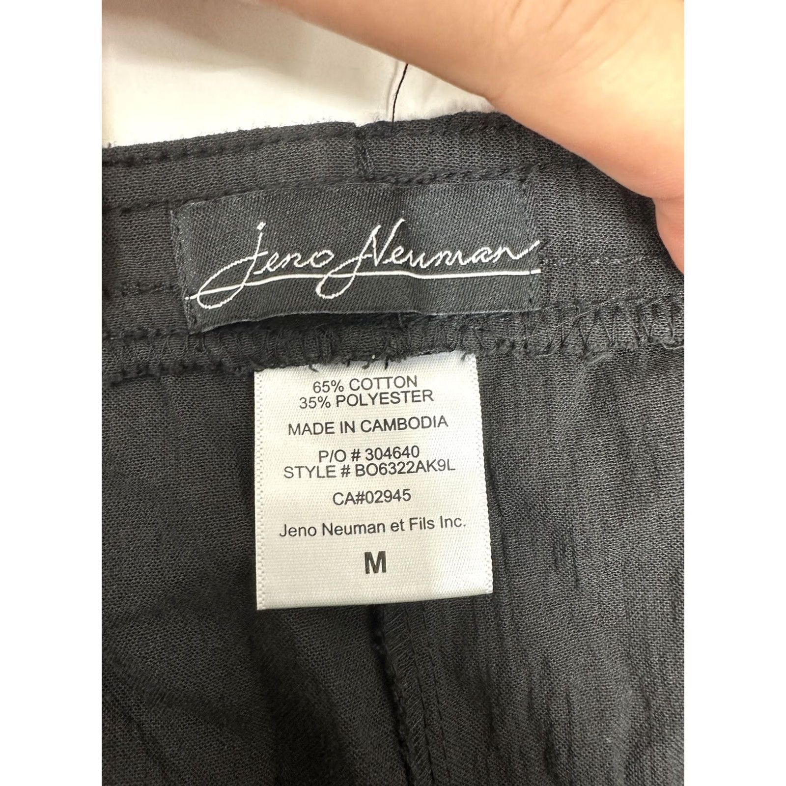Vintage Jeno Neuman Capris Size Medium Black Womens Size ONE SIZE - 4 Thumbnail