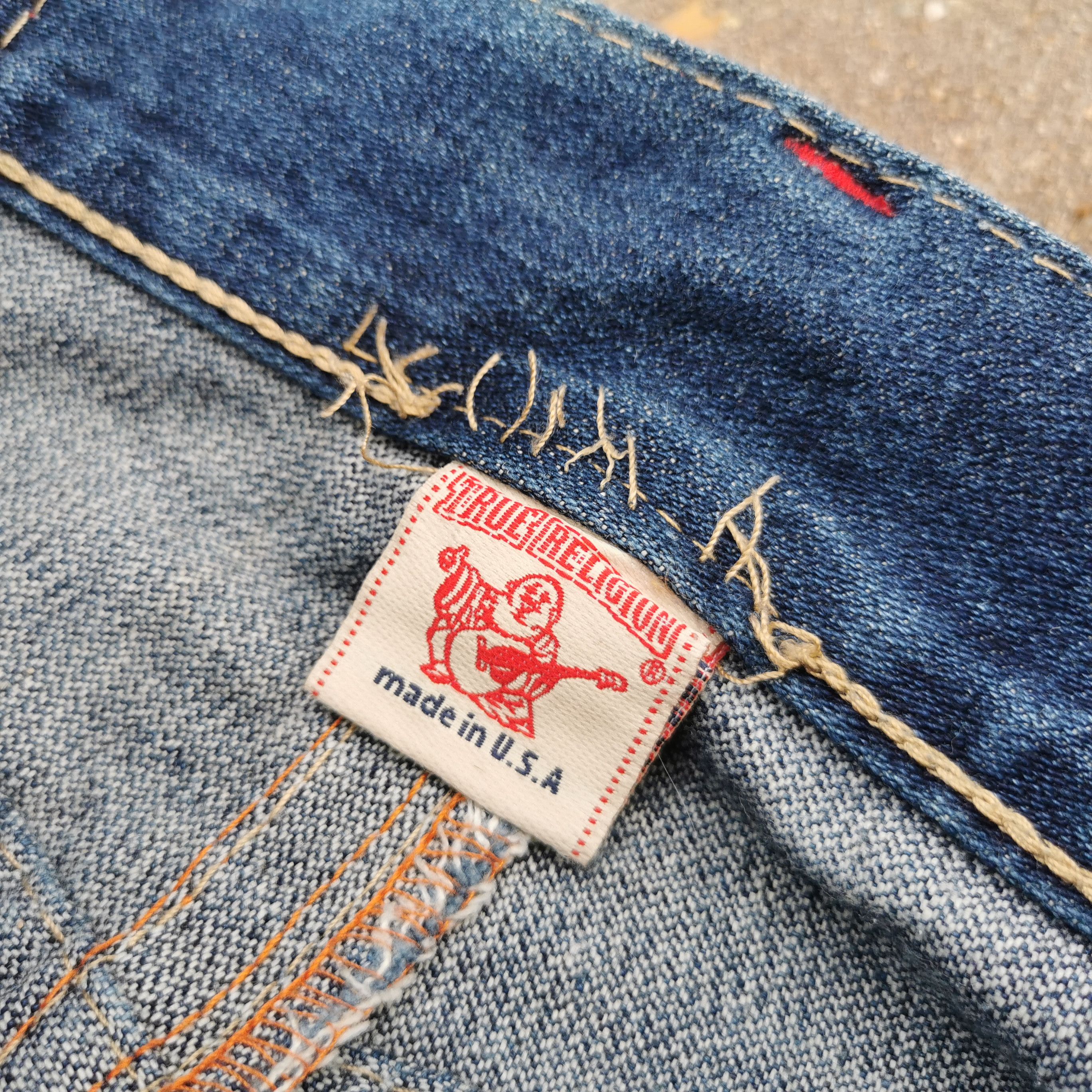 True Religion × Vintage True Religion Brand Jeans World Tour Embroidered Jeans Size US 36 / EU 52 - 11 Thumbnail