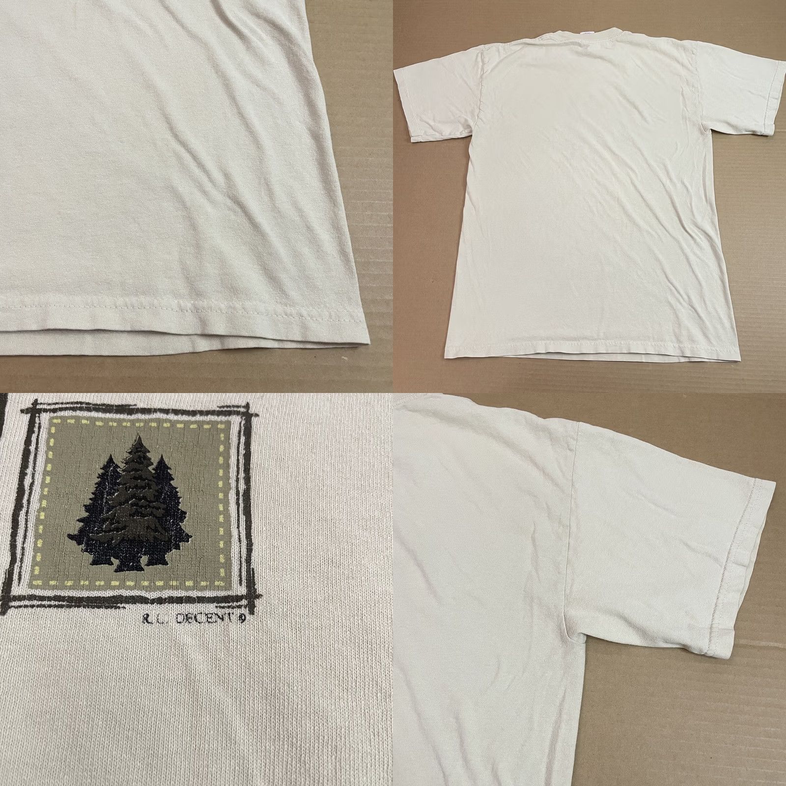 Gildan VINTAGE Canada Shirt Adult Medium Brown Outdoors Wolf Maple Leaf Mens Tee Size US M / EU 48-50 / 2 - 9 Thumbnail