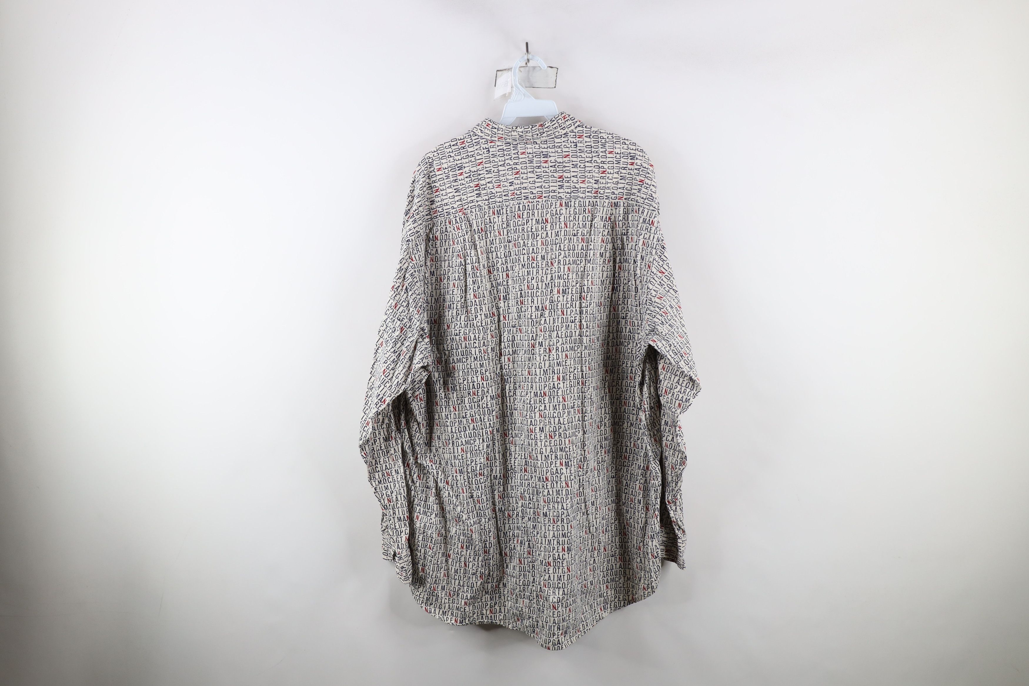 Nautica × Vintage Vintage 90s Nautica All Over Print Button Down Shirt Size US XL / EU 56 / 4 - 9 Thumbnail