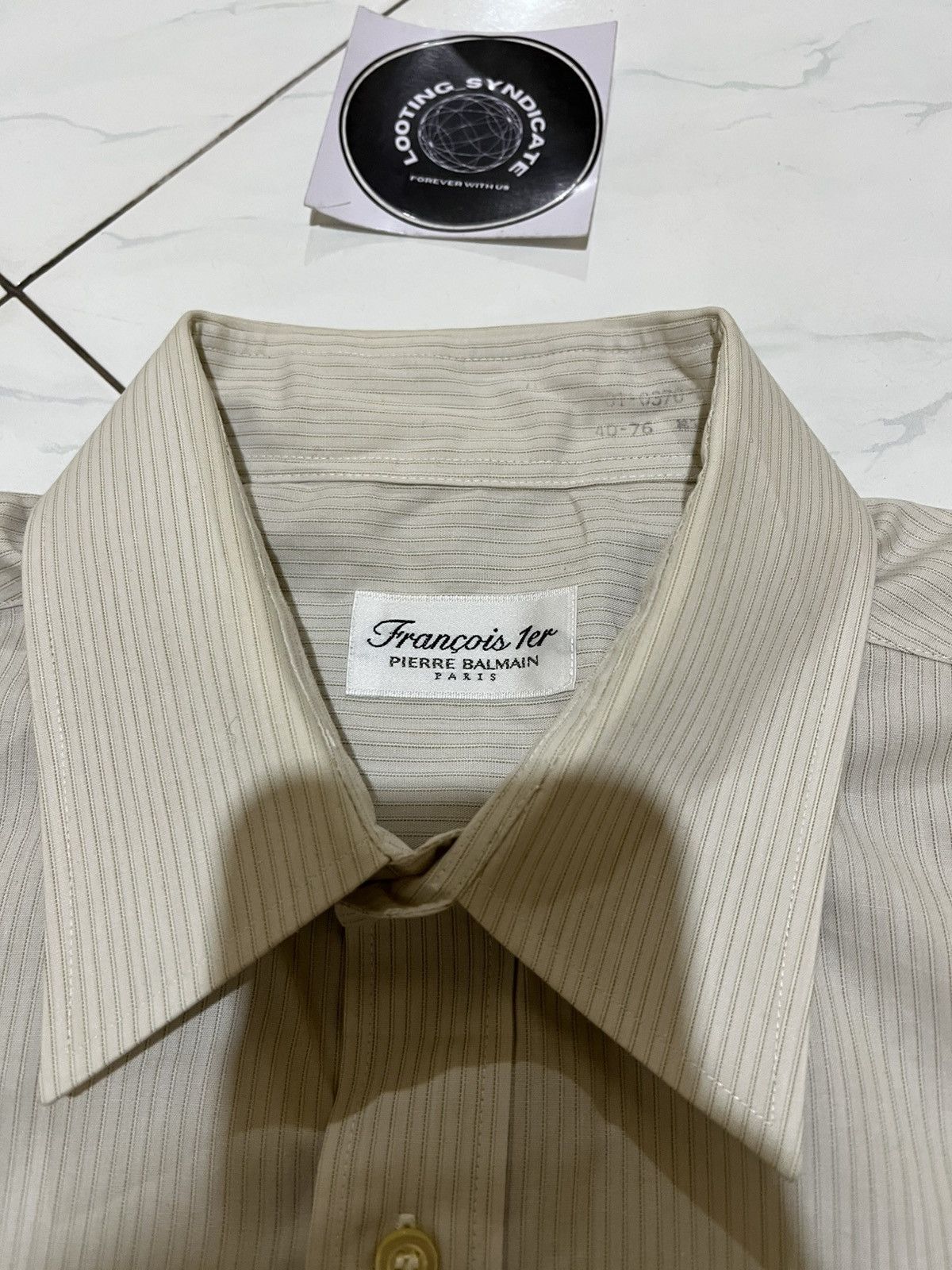 Pierre Balmain Vintage Pierre Balmain Stripe Button Up Shirt Size US XL / EU 56 / 4 - 8 Thumbnail