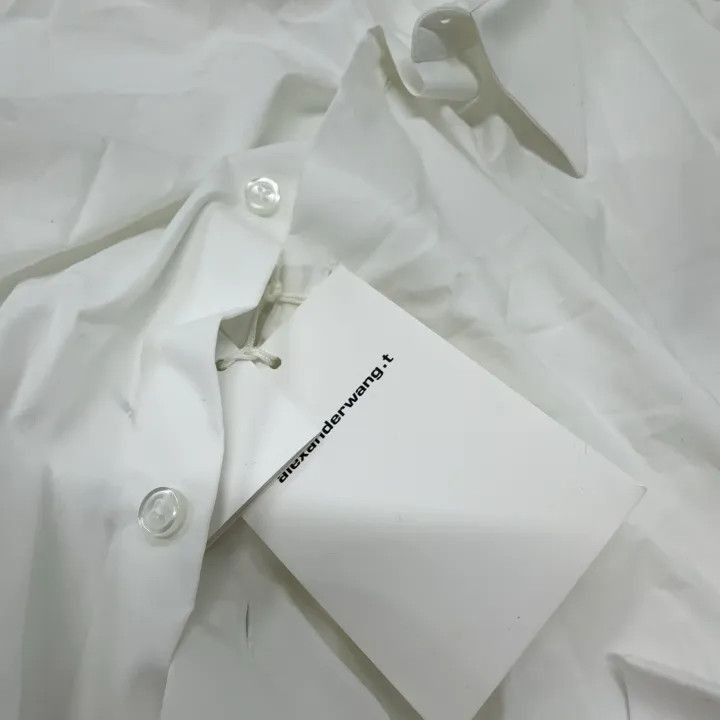 Alexander Wang Alexander Wang White Button-Up Long Sleeve Shirt - Size L / US 10 / IT 46 - 6 Thumbnail