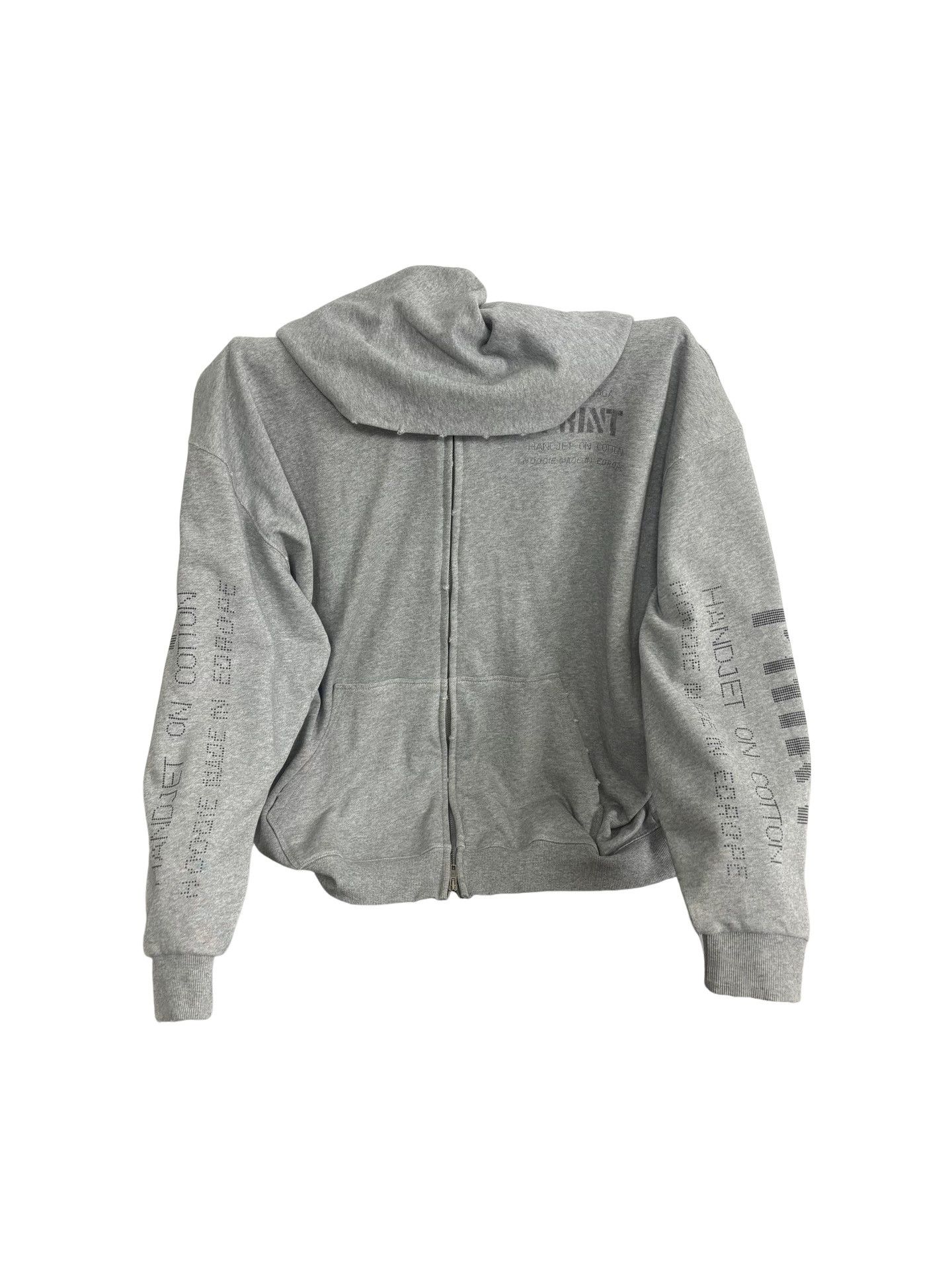 Balenciaga Balenciaga Distressed Print Zip Hoodie Size L Size US L / EU 52-54 / 3 - 1 Thumbnail