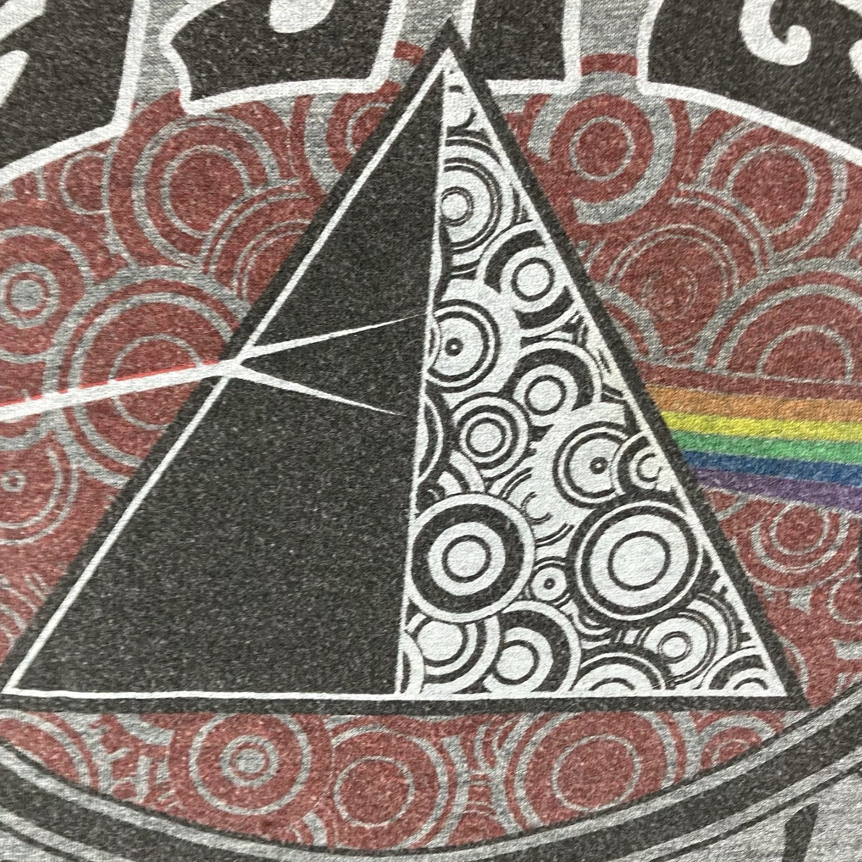 Liquid Blue Liquid Blue Pink Floyd T Shirt XL Gray Dark Side Of The Moon Graphic Crew Neck Short Sleeve Pullover Breathable Lightweight Women Casual Shirt Size XL / US 12-14 / IT 48-50 - 4 Thumbnail