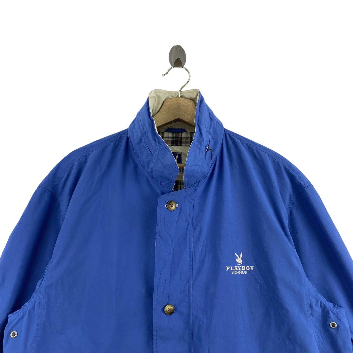 Playboy × Vintage Vintage PLAYBOY SPORT Embroidered Logo Blue Coach Jacket Size US L / EU 52-54 / 3 - 2 Thumbnail