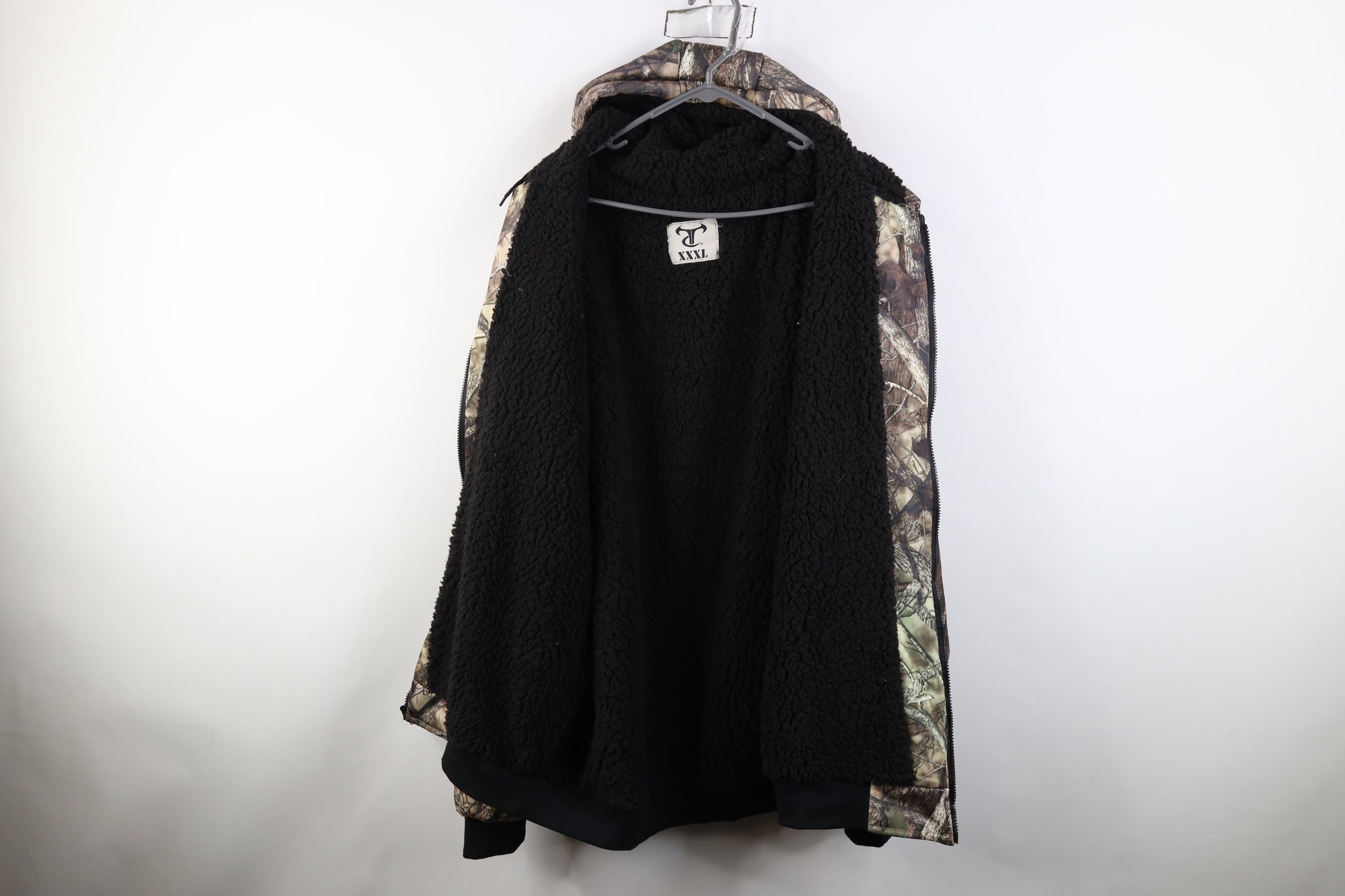 Vintage Vintage Y2K Streetwear Pile Fleece Lined Camouflage Hoodie Size US XXL / EU 58 / 5 - 8 Thumbnail