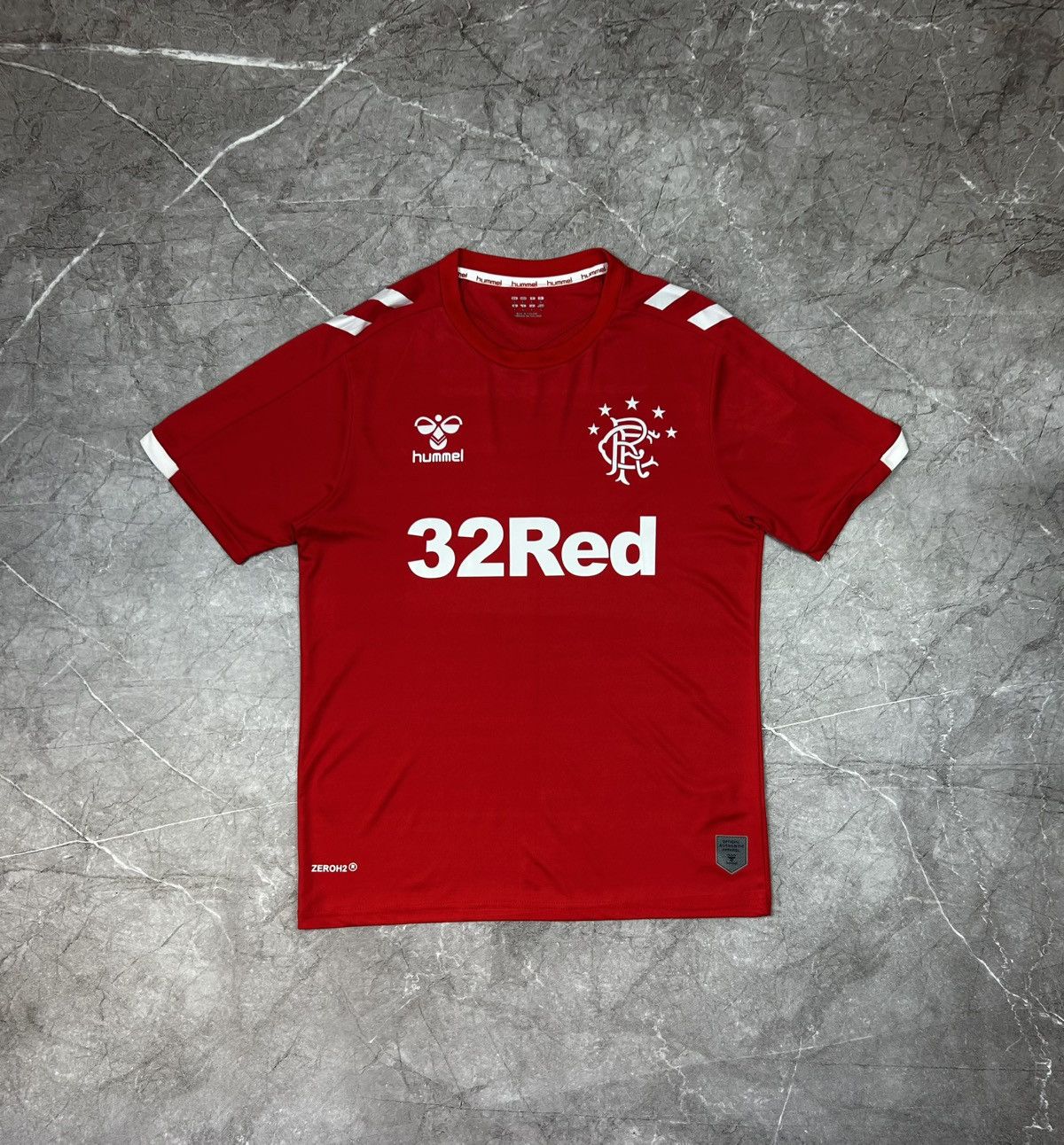 Hummel Hummel Glasgow Rangers 32RED 1 football home jersey Size US L / EU 52-54 / 3 - 1 Thumbnail