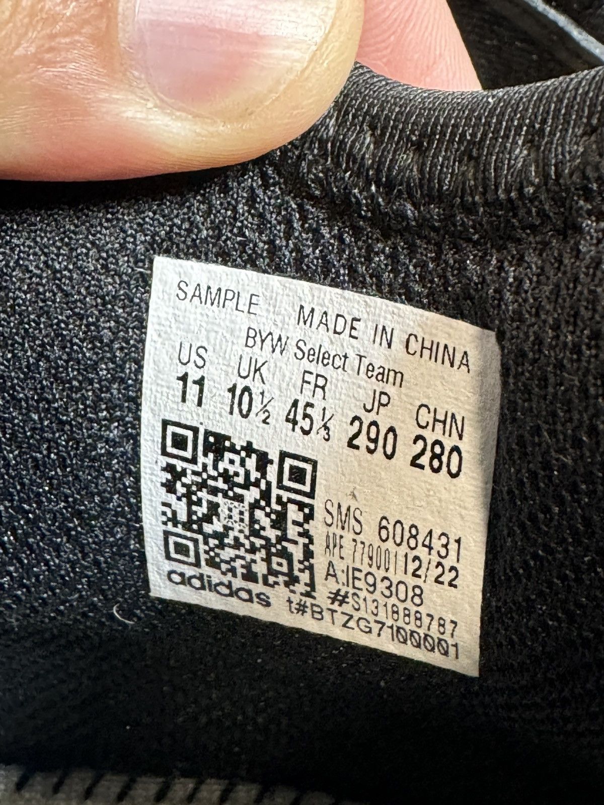 Adidas SAMPLE Adidas BYW Select Team athletic shoes Black size 11 Size US 11 / EU 44 - 8 Thumbnail
