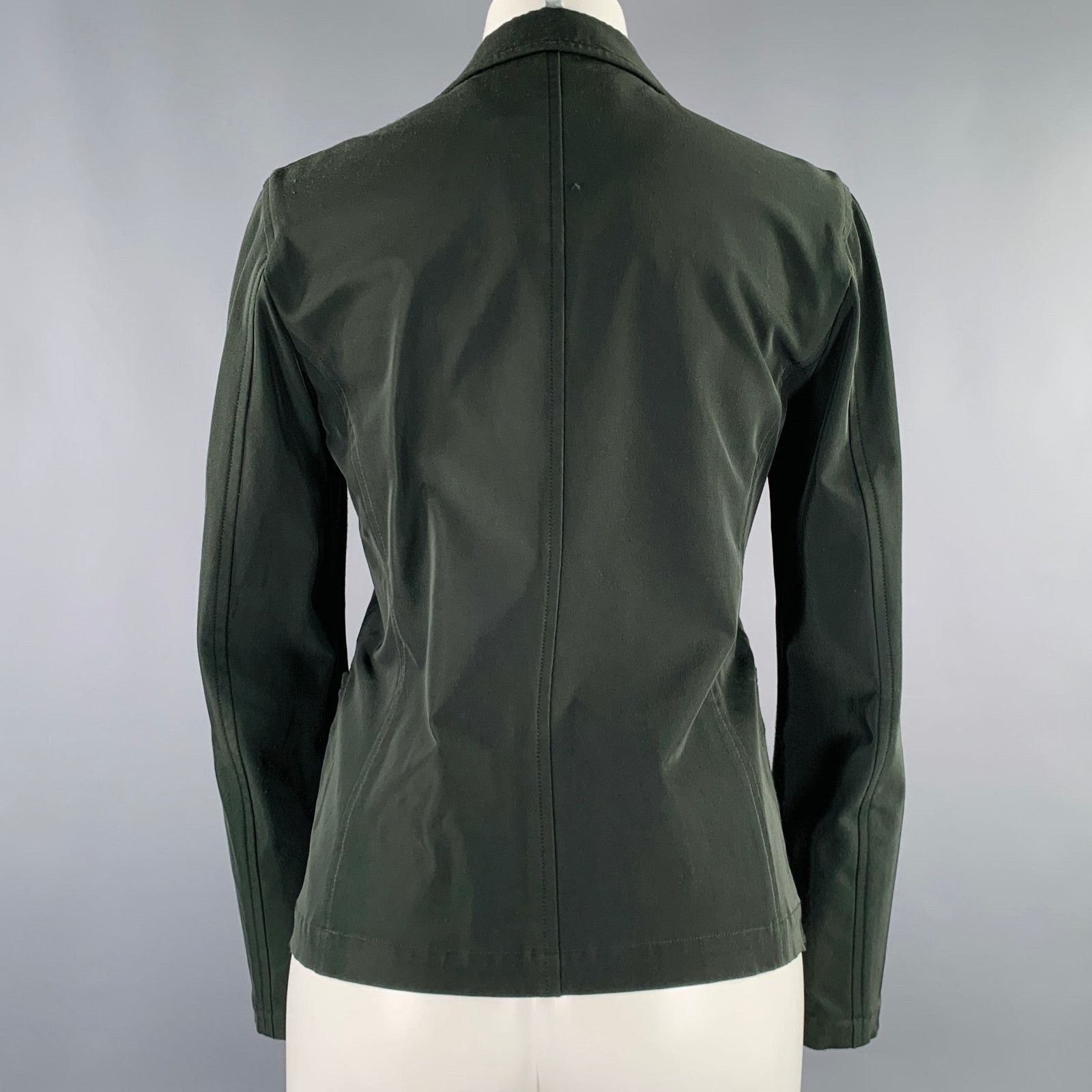 Issey Miyake ISSEY MIYAKE Size S Green Single Breasted Blazer Size S / US 4 / IT 40 - 3 Thumbnail
