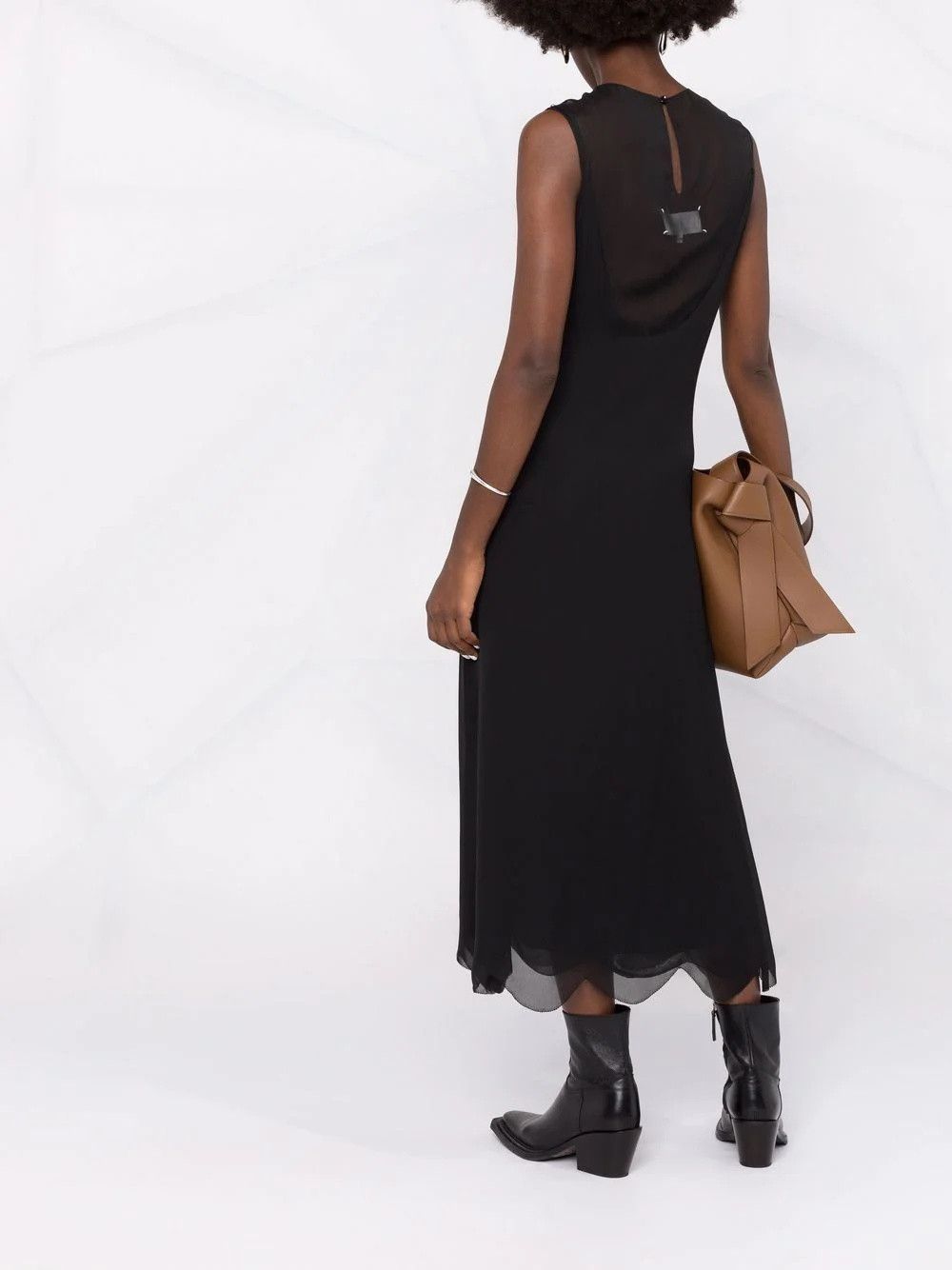 Maison Margiela o1y0625 Maxi Dress in Black Size M / US 6-8 / IT 42-44 - 4 Thumbnail