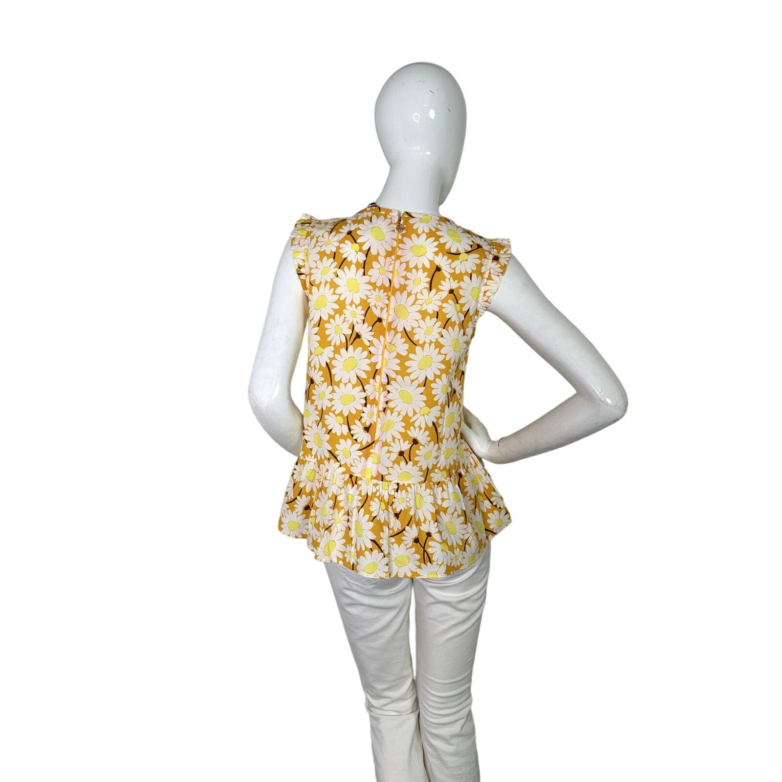 Kate Spade Kate Spade Kate Daisy Flounce Top size 2 Golden Rod Size XS / US 0-2 / IT 36-38 - 5 Thumbnail