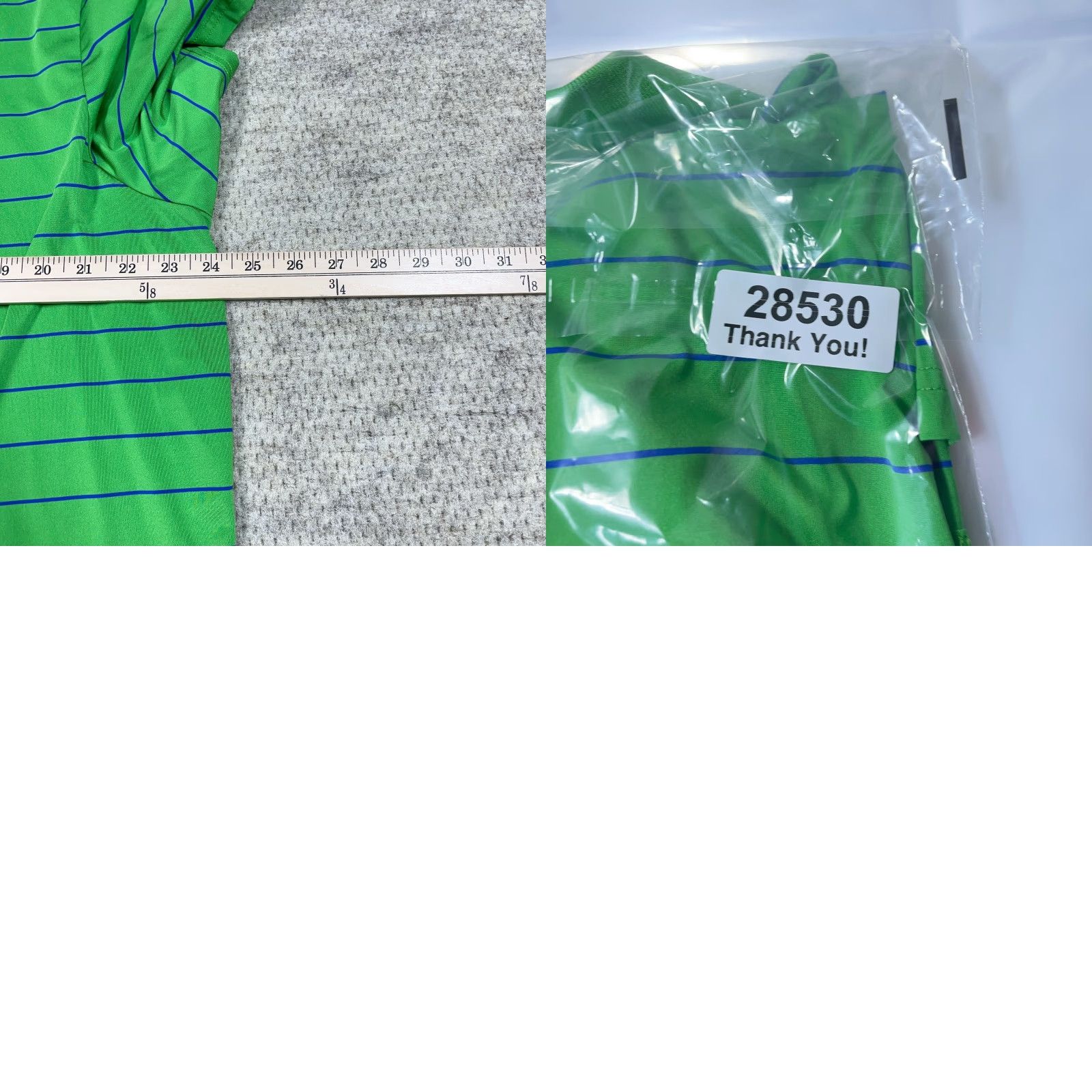RLX Ralph Lauren RLX Ralph Lauren Polo Shirt Men XL Green Striped Performance Sport Golf Wicking Size US XL / EU 56 / 4 - 8 Thumbnail