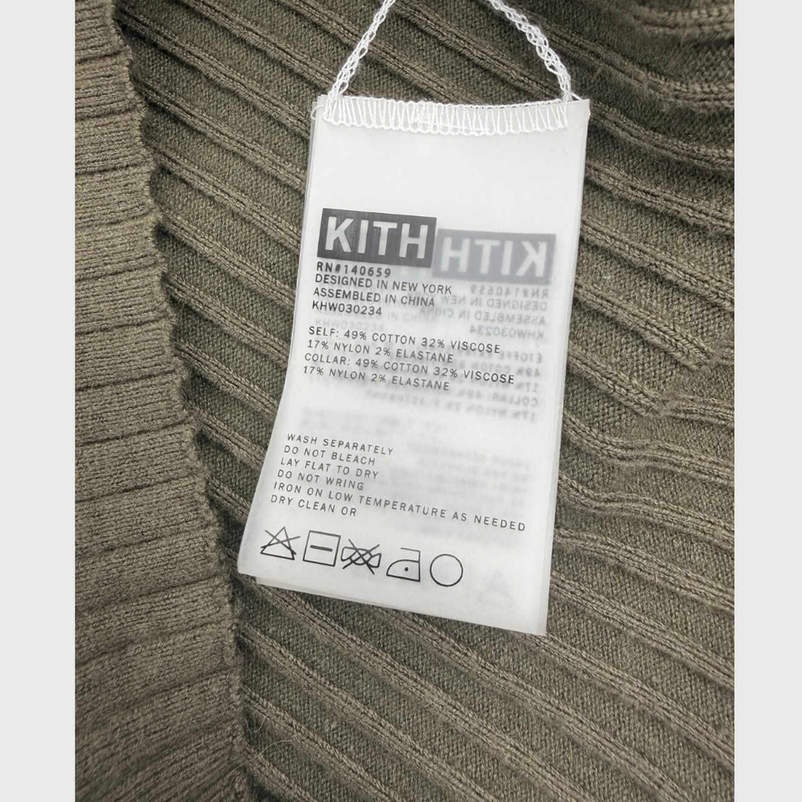 Kith Kith Cropped Ribbed Cardigan Olive XS Size XS / US 0-2 / IT 36-38 - 5 Thumbnail