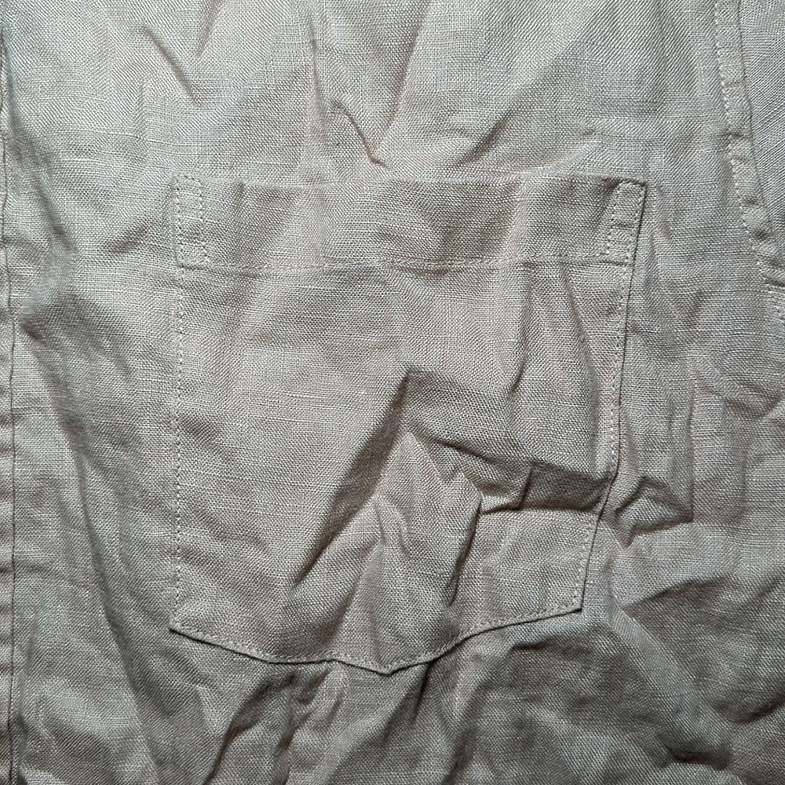 Vince Vince Linen Short Sleeve Button Down - Medium Size US M / EU 48-50 / 2 - 5 Thumbnail