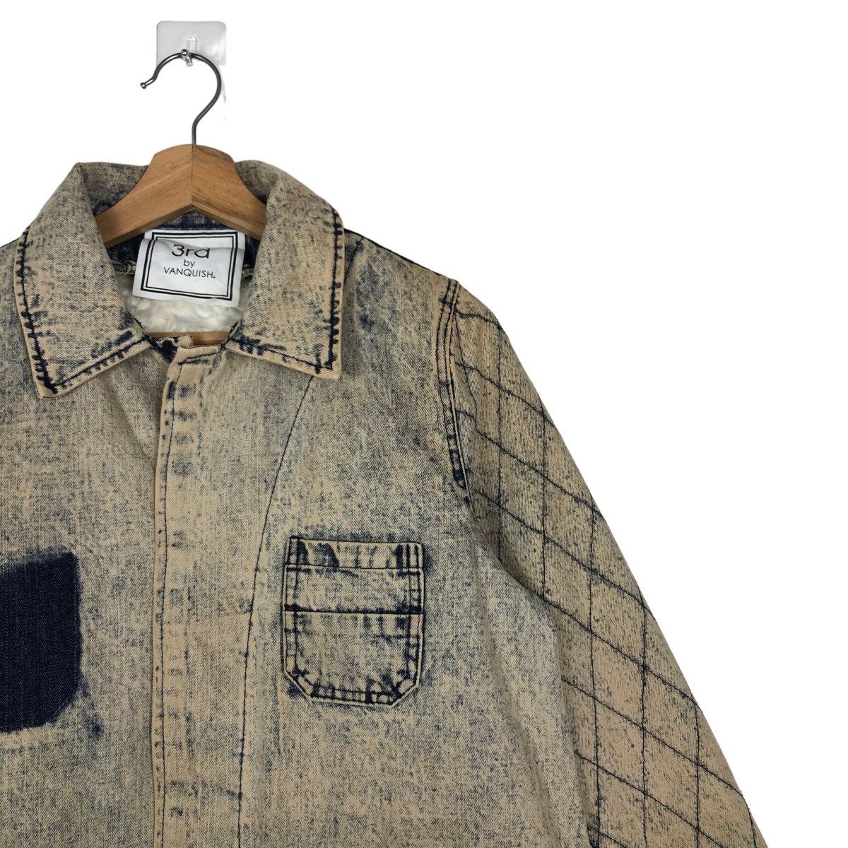 Japanese Brand 🔥Acid Wash Denim Jacket Design Mink Fur Lining Winter Size US M / EU 48-50 / 2 - 5 Thumbnail