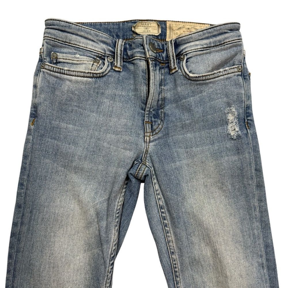 Allsaints AllSaints Mast Low Rise Skinny Distressed Jeans Size 24 Size 24" / US 00 / IT 34 - 5 Thumbnail