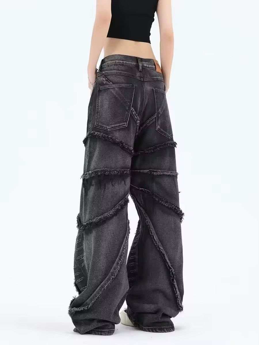 Japanese Brand Punk Black Web Style Pant Size 32" / US 10 / IT 46 - 4 Thumbnail