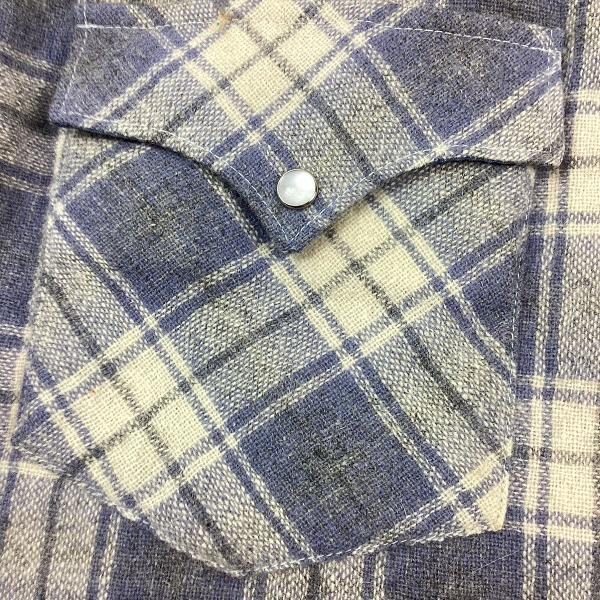 Vintage × Wrangler Vintage plaid wool Open Range pearl snap flannel. 70/80’s Size US M / EU 48-50 / 2 - 6 Thumbnail