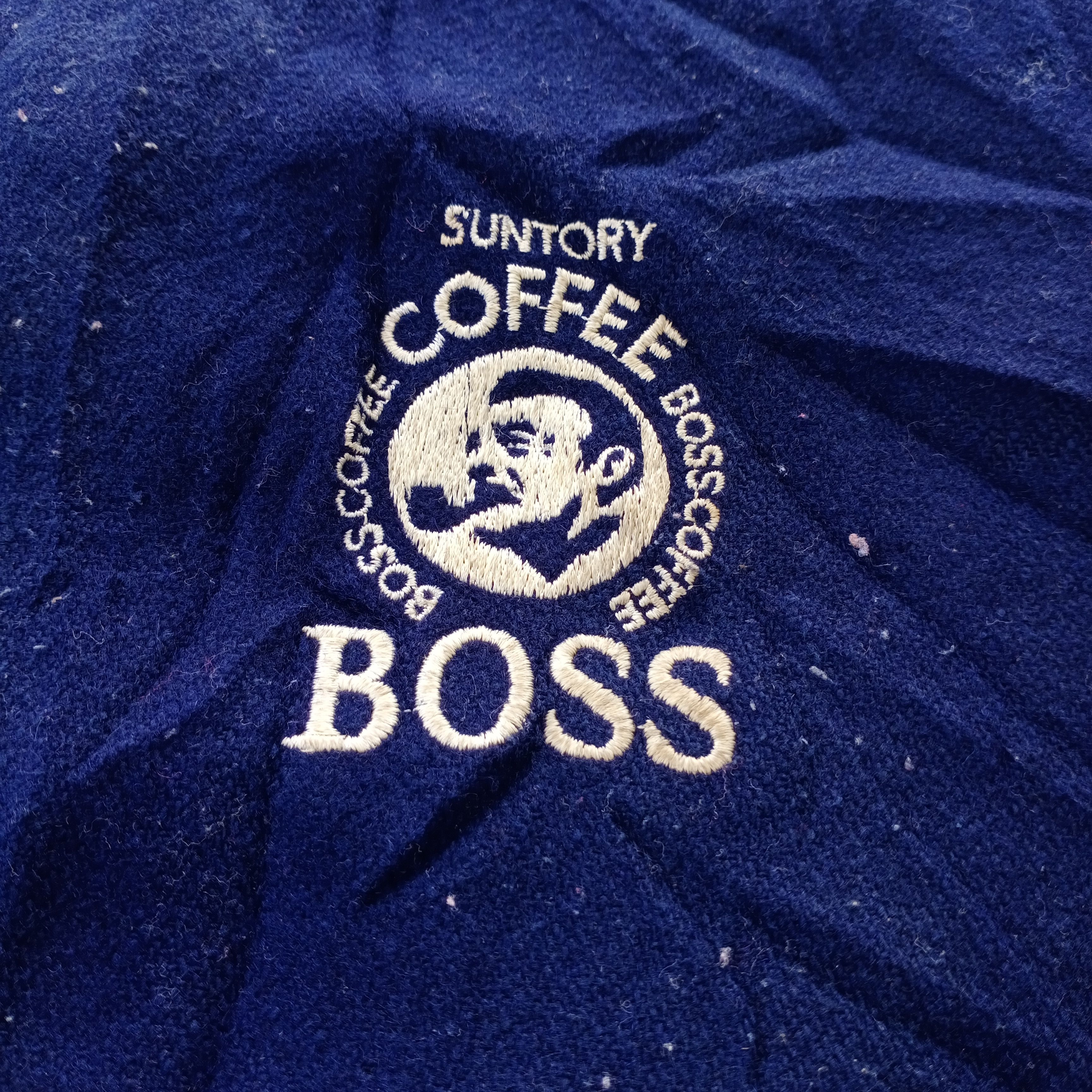 Japanese Brand Vintage Suntory Boss Coffee Leather Wool Varsity Jacket Size US XL / EU 56 / 4 - 4 Thumbnail