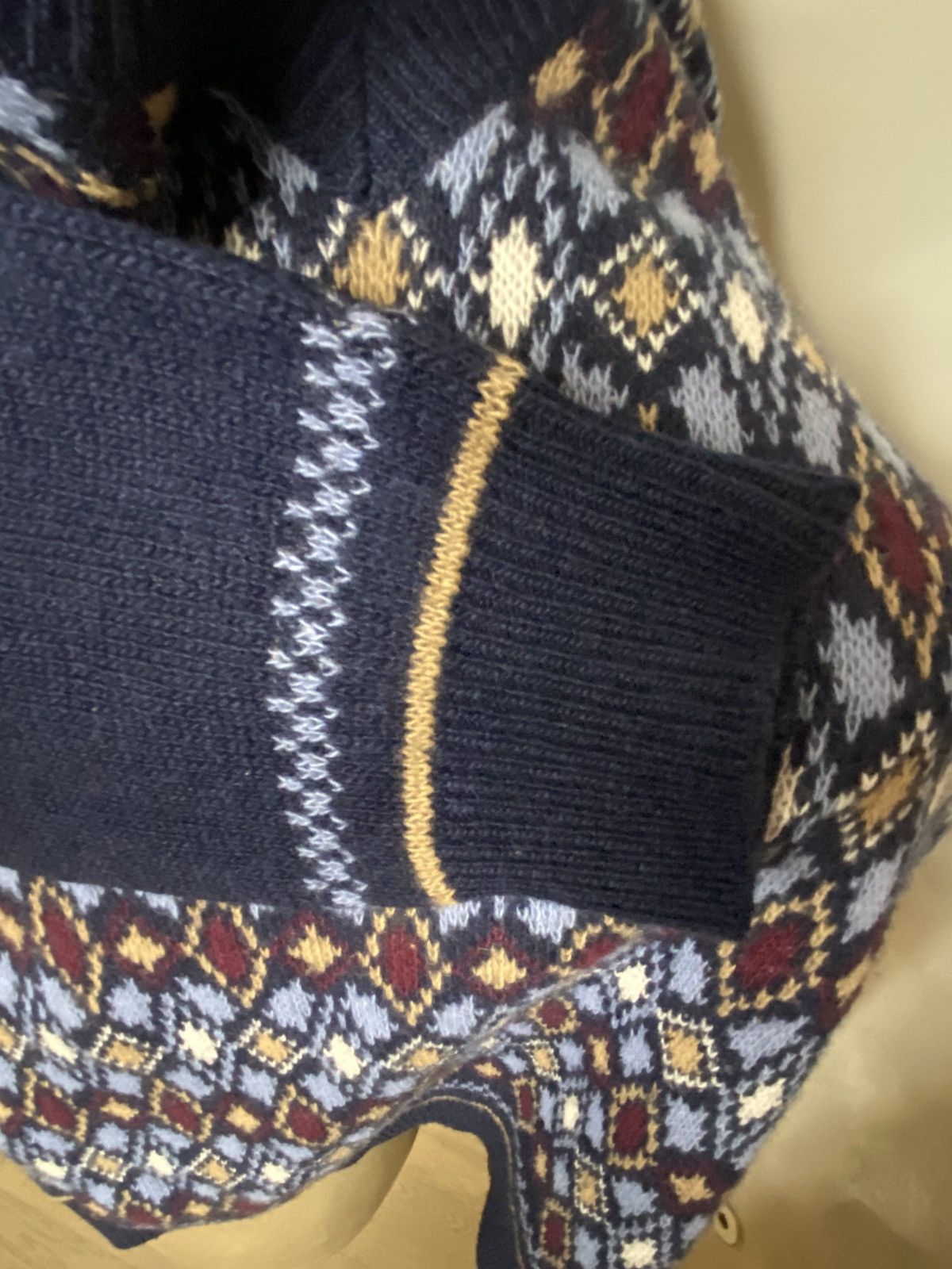 Prada Prada Wool Cashmere Fair Isle Knit Sweater - Size 48 Size US M / EU 48-50 / 2 - 3 Thumbnail