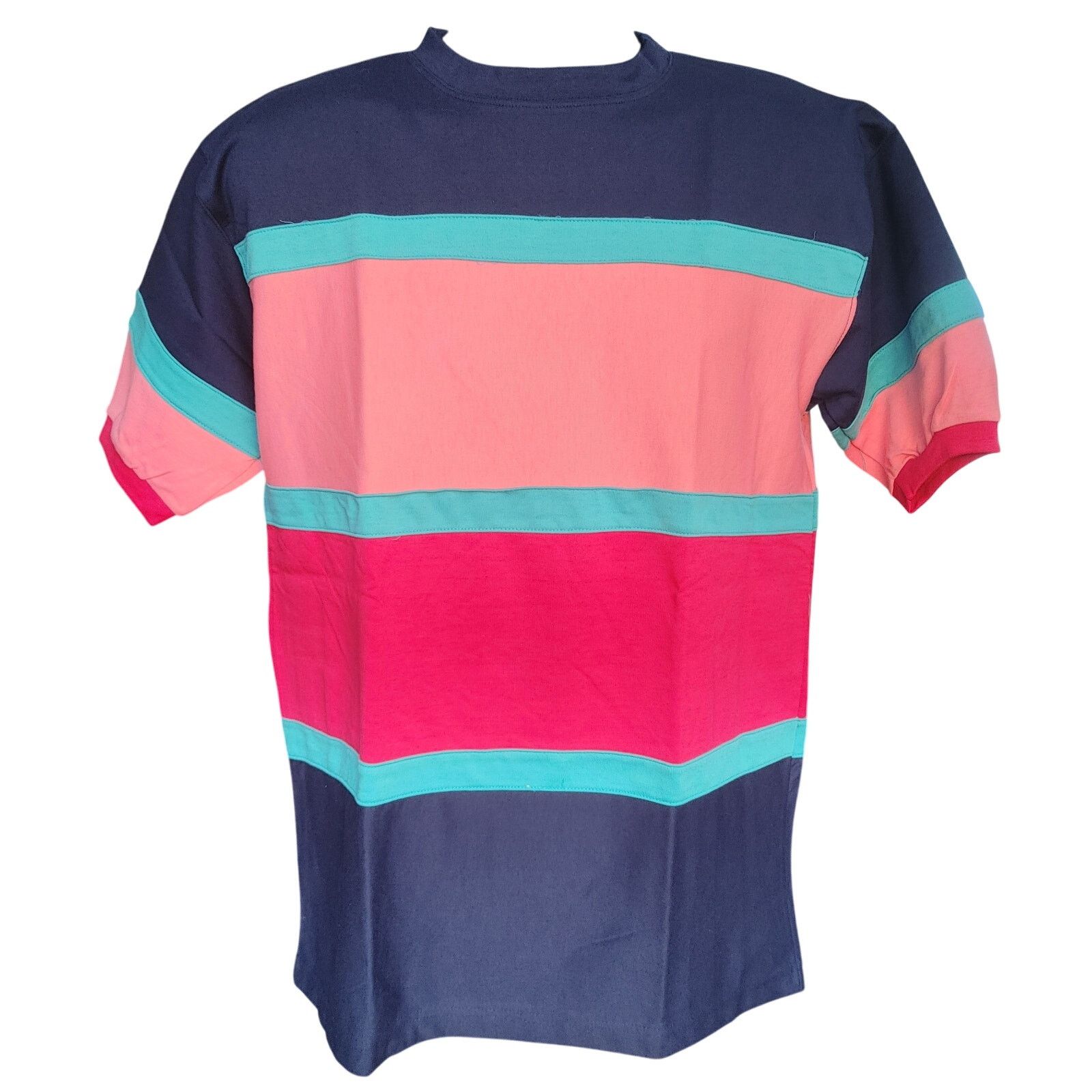 Other VTG Knight of Round Table Men's M Blue/Pink Color Block Tee Size US M / EU 48-50 / 2 - 1 Thumbnail