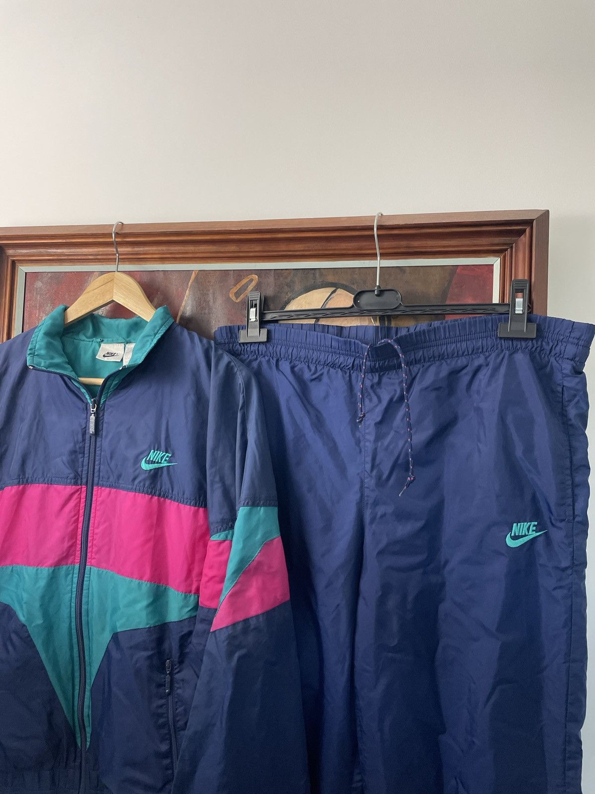 Nike Vintage 90s Nike Track Suit Full Set Windbreaker Streetwear Size US M / EU 48-50 / 2 - 3 Thumbnail
