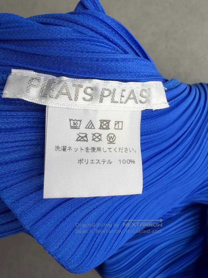 Issey Miyake Issey Miyake Ruffled Dress Royal Blue Size M / US 6-8 / IT 42-44 - 3 Thumbnail