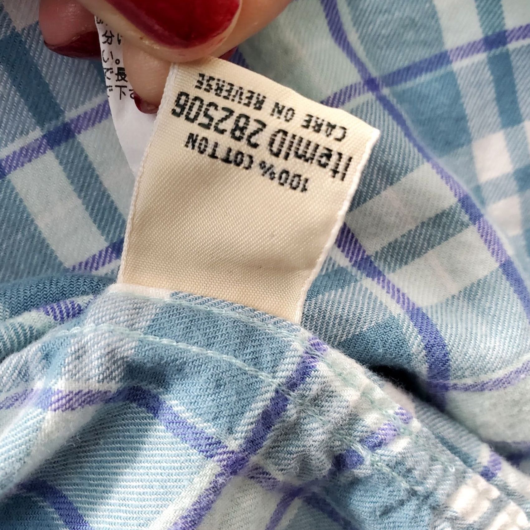 Vintage L.L. Bean Flannel Shirt Womens L Multi Plaid Long Sleeve Button-Up Shirt-L Womens L Plaid Lightweight Gift? Size L / US 10 / IT 46 - 7 Thumbnail