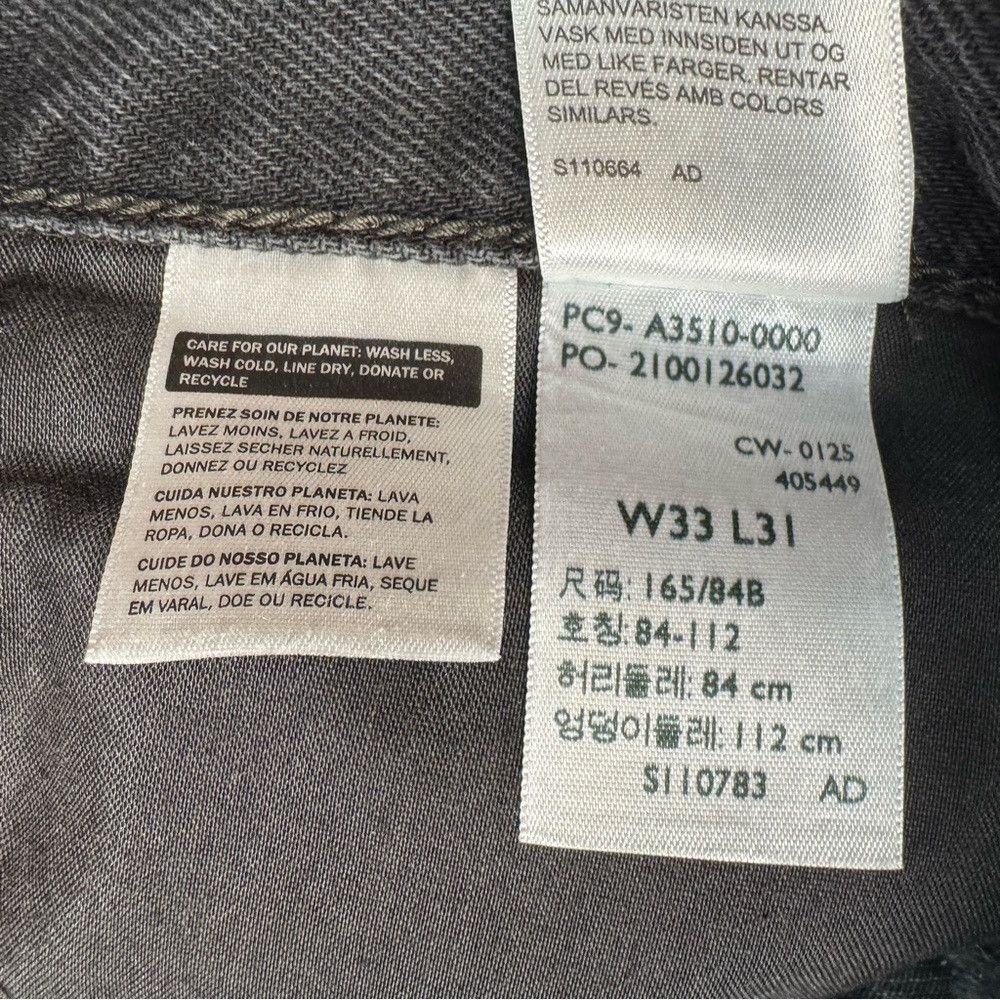 Levi's Levi's 94 Baggy Jeans In Black Stonewash Size 33 Size 33" - 8 Thumbnail