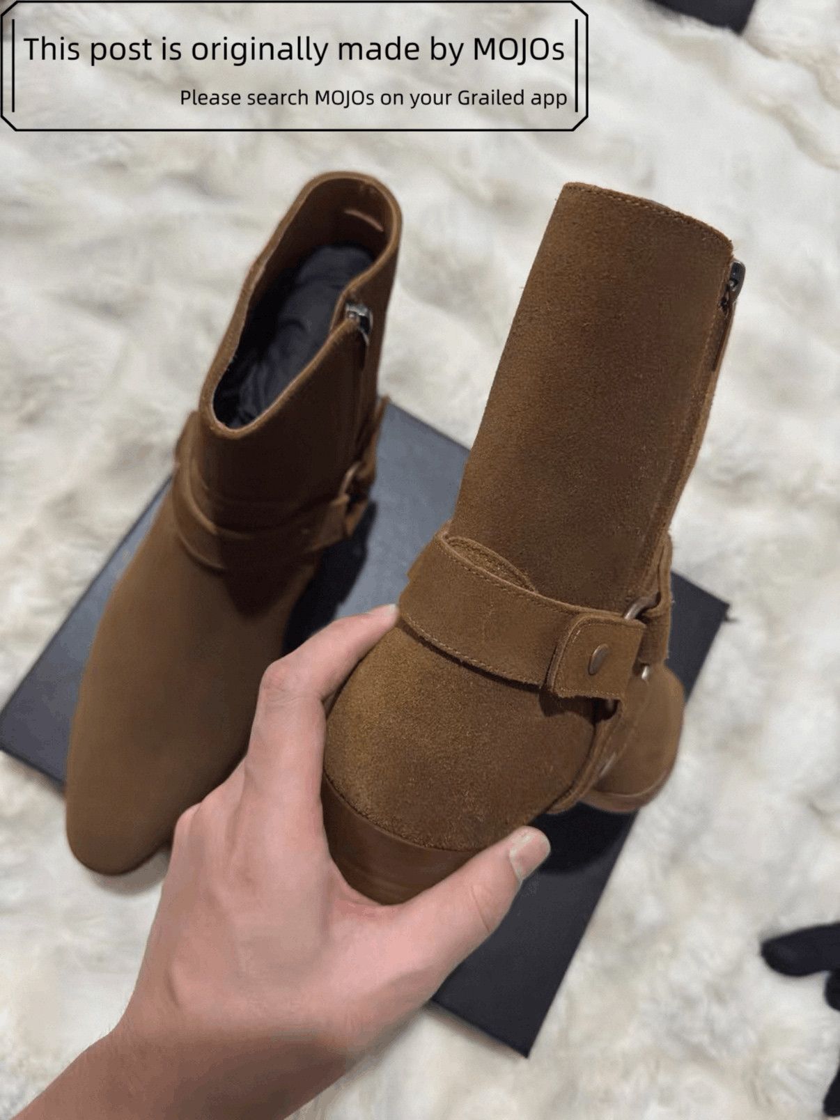 Saint Laurent Paris Sz 44 Saint Laurent Paris Wyatt 40 Harness Boots mojos123826 Size US 11 / EU 44 - 8 Thumbnail