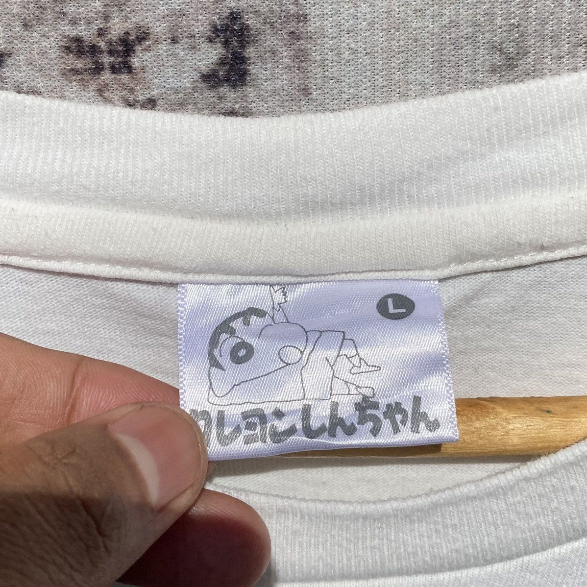 Anime Vintage Crayon Shinchan Good Morning Tee Japan Manga Series Size US S / EU 44-46 / 1 - 9 Thumbnail