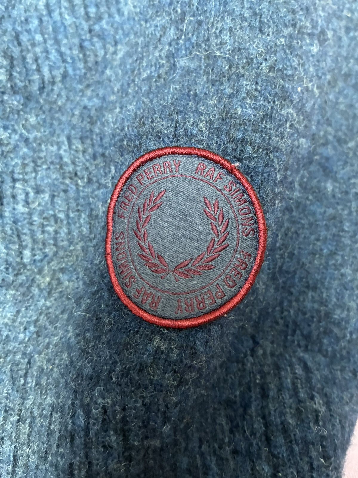Fred Perry × Raf Simons RAF SIMONS x FRED PERRY navy blue knit wool gilet Size US M / EU 48-50 / 2 - 6 Thumbnail