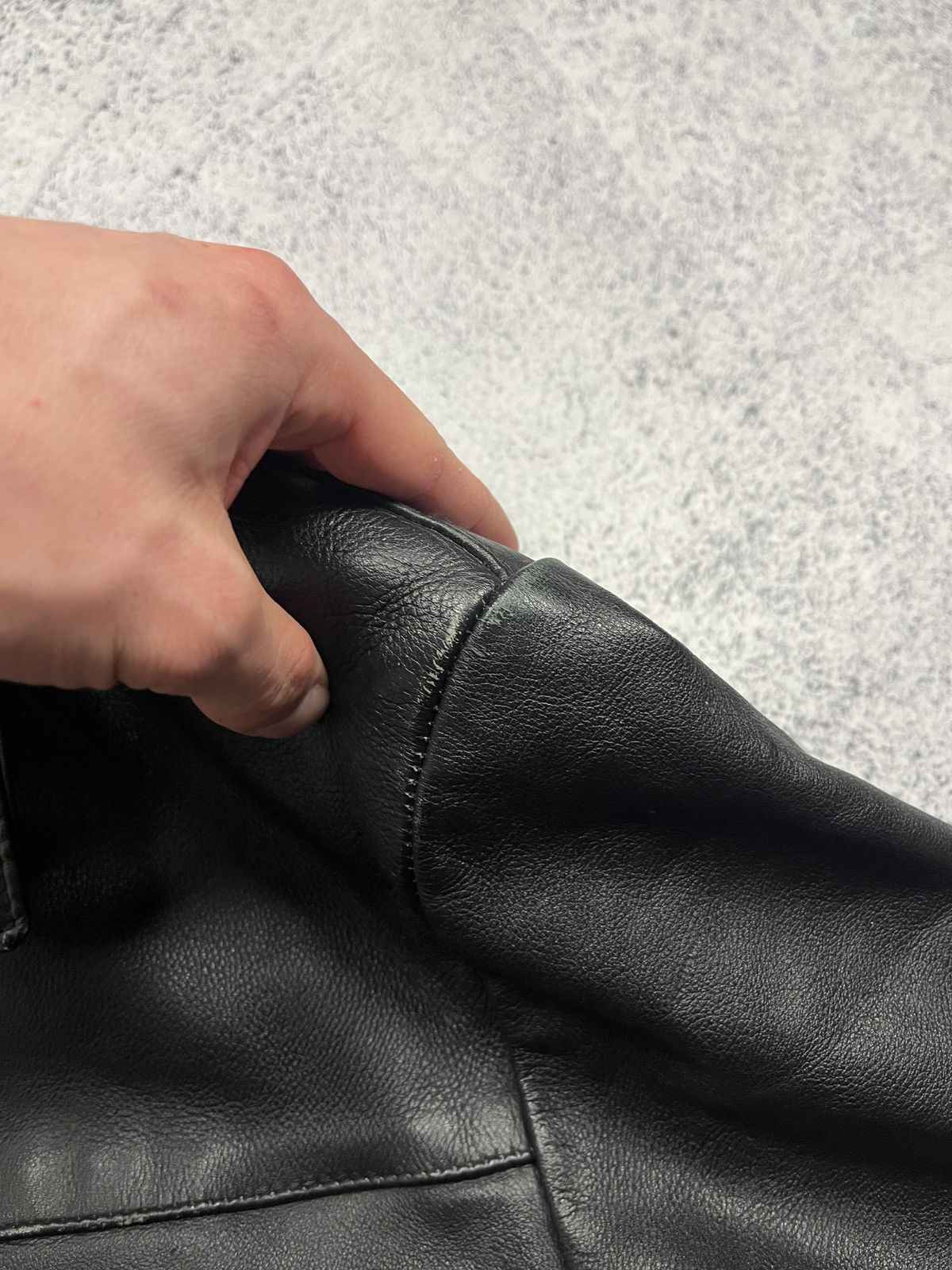 AMI Y2K Vintage AMI Leather Jacket Moto Streetwear Style USA VTG Size US S / EU 44-46 / 1 - 25 Thumbnail