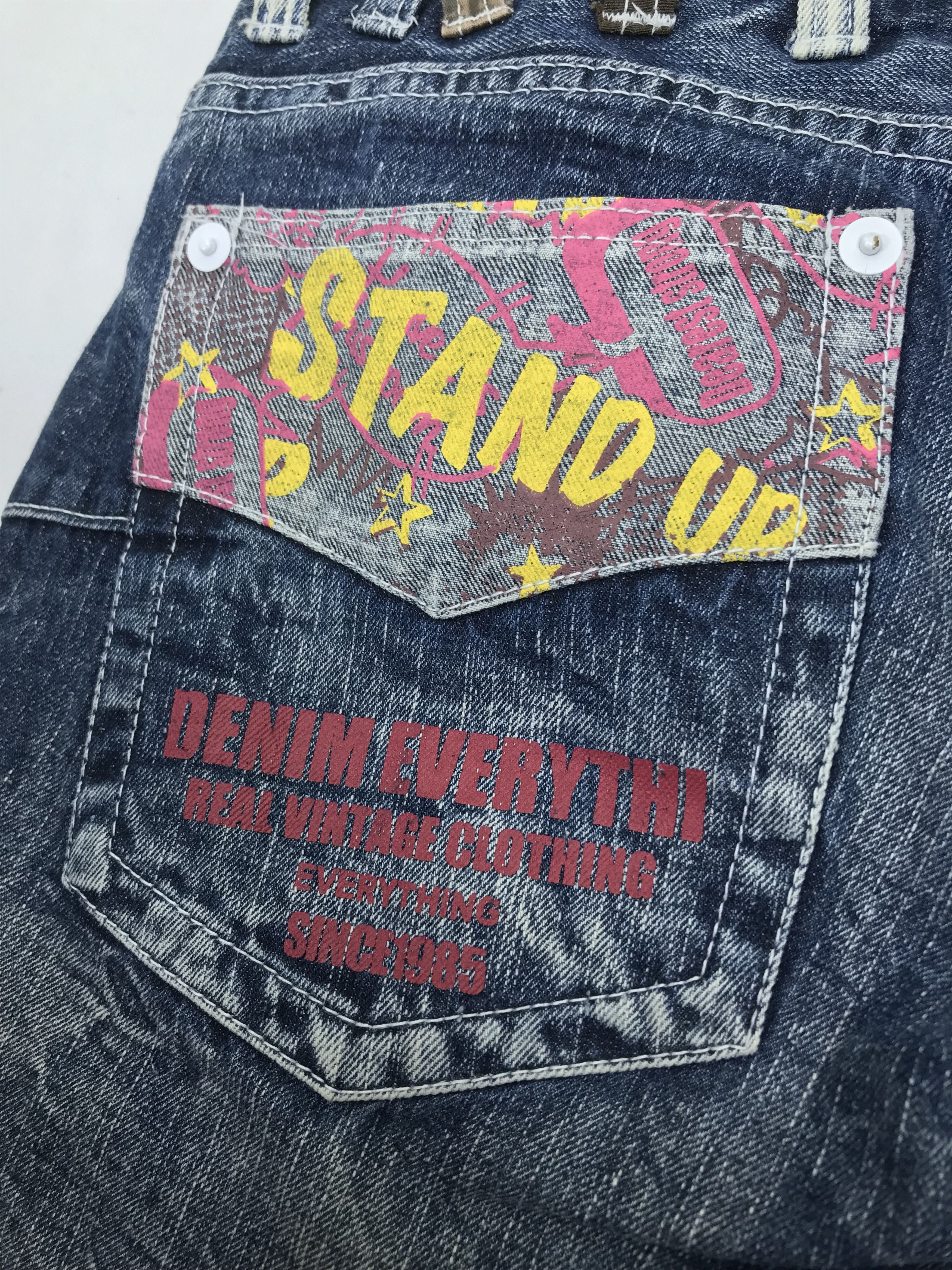 Japanese Brand Vintage Japanese Double Focus Double Waist Jeans Size US 31 - 14 Thumbnail