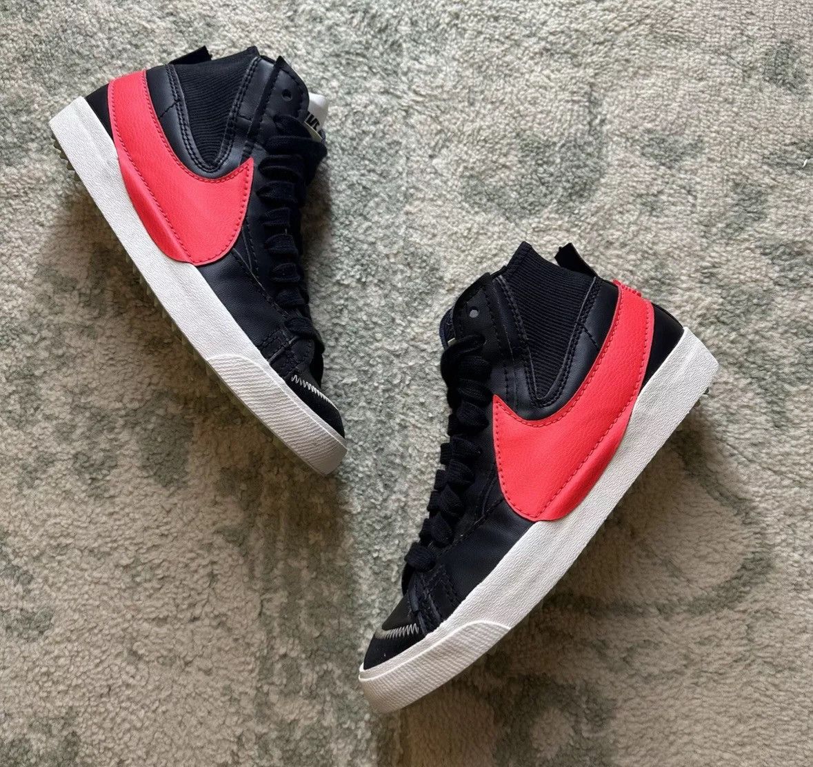 Nike Blazer '77 Jumbo Mid Black Bright Crimson