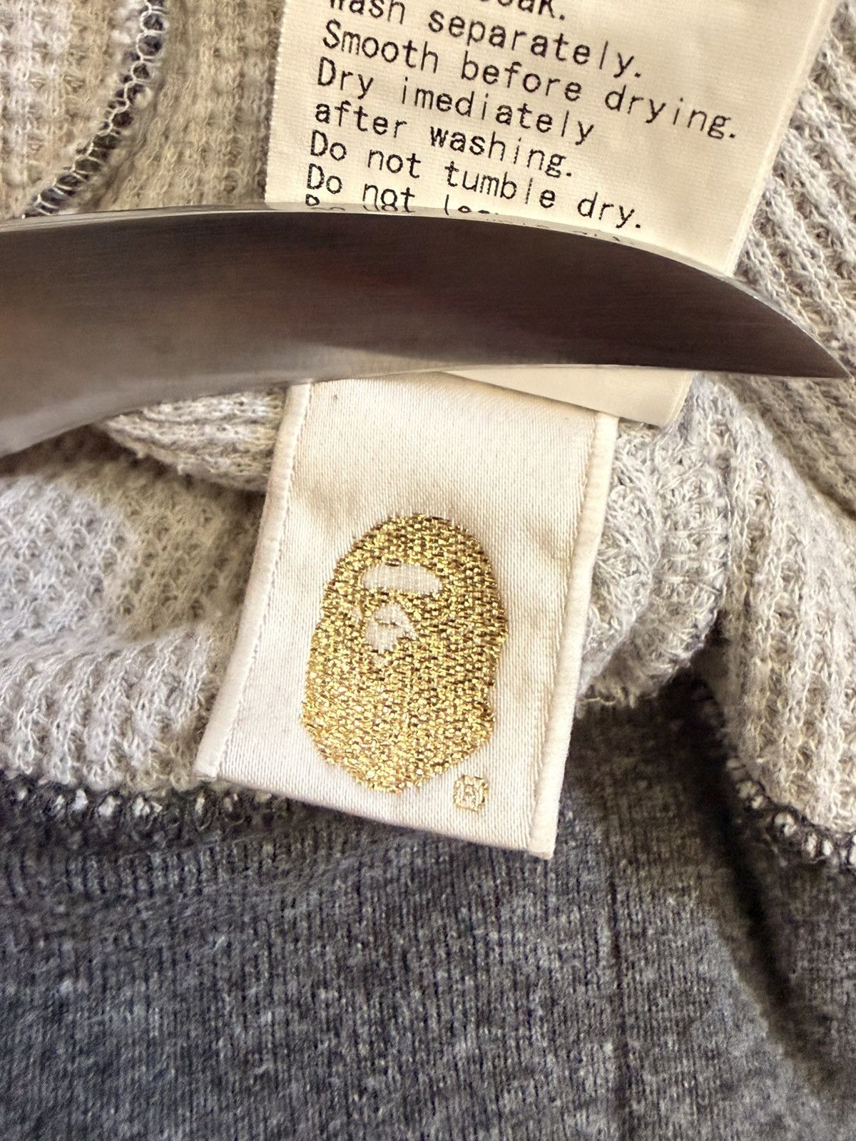 Bape Large Nigo Era BAPE Spell-Out Thermal Lined Full Zip Size US L / EU 52-54 / 3 - 8 Thumbnail