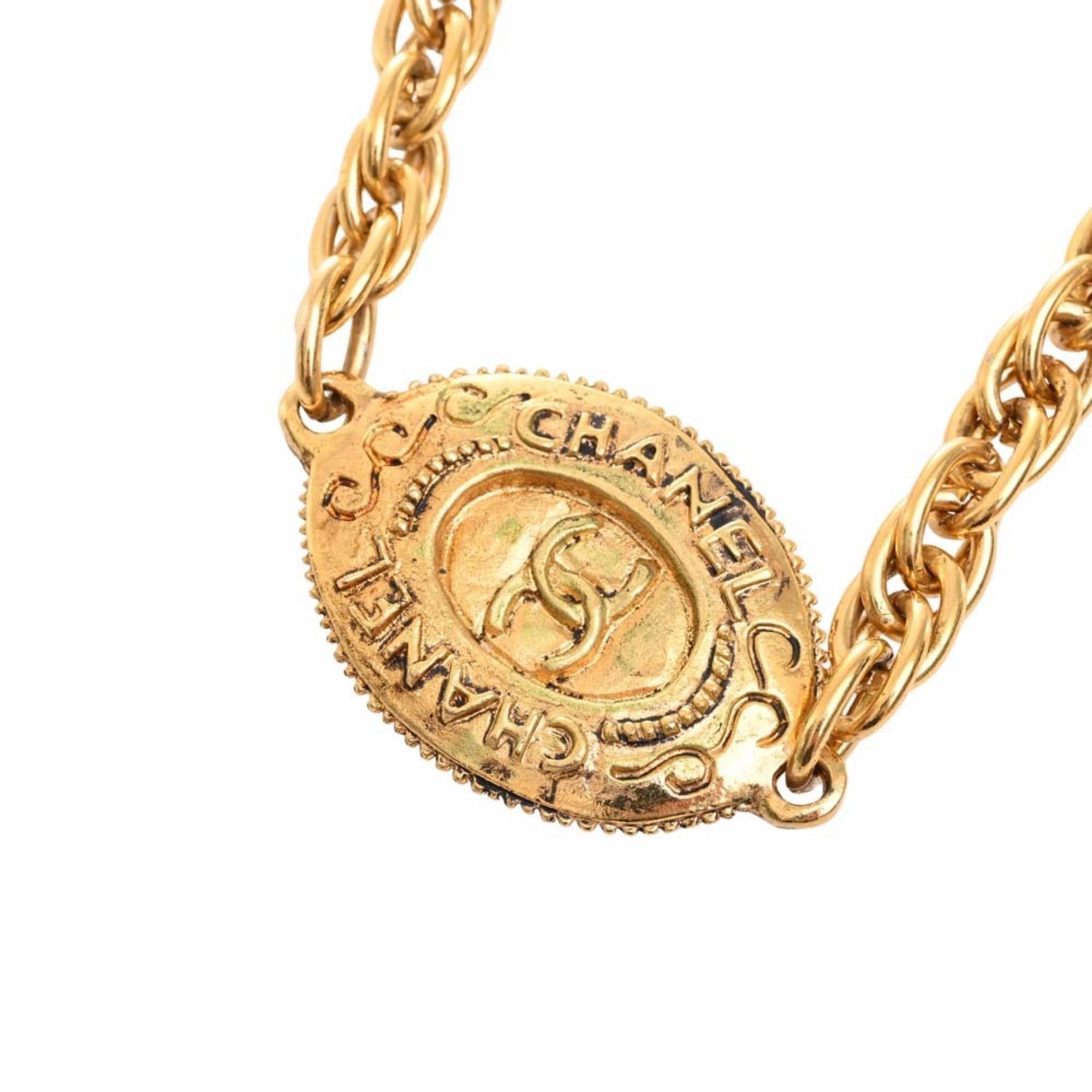 Chanel CHANEL Cocomark Necklace Gold Women's