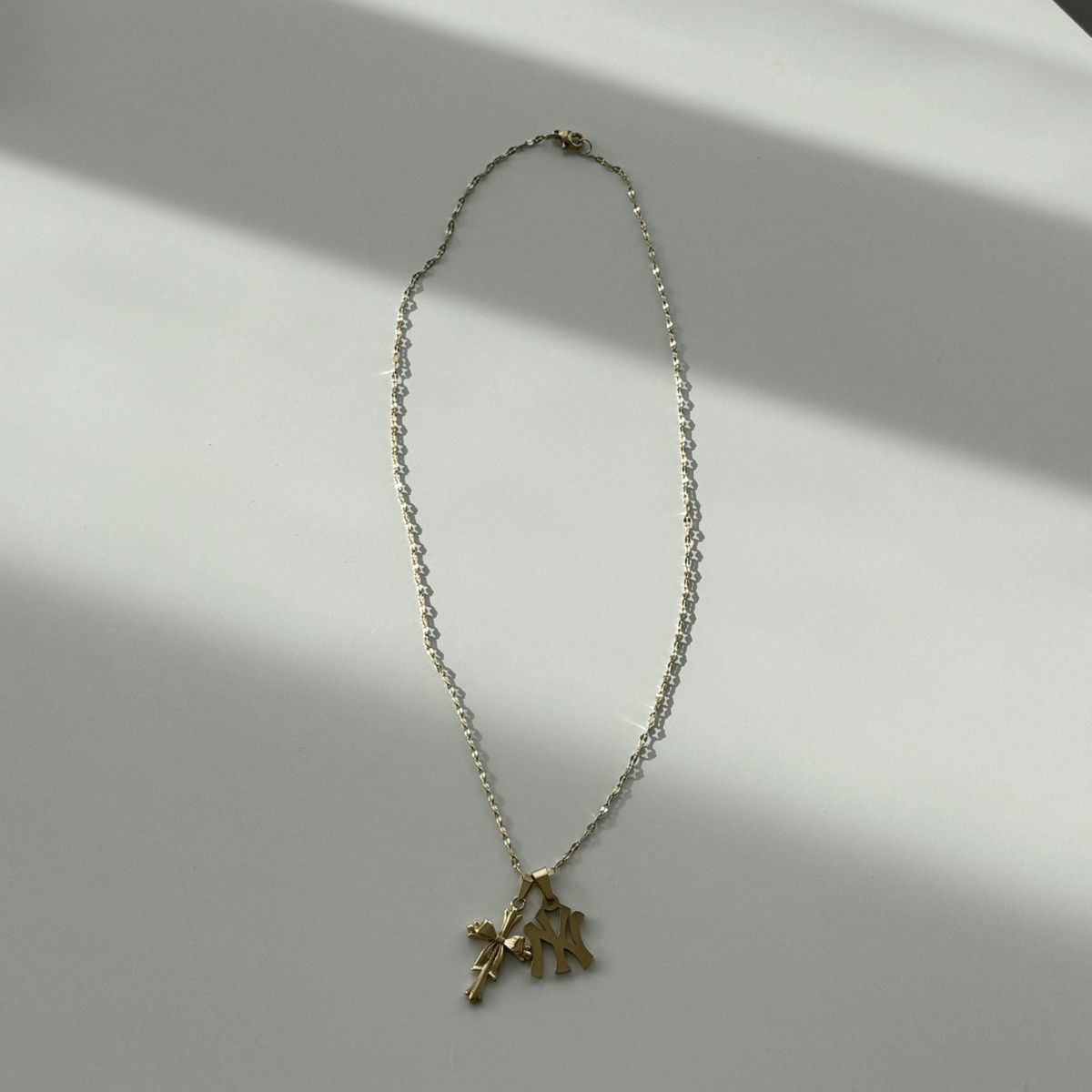 New York Yankees NY cross necklace gold Size ONE SIZE - 4 Thumbnail