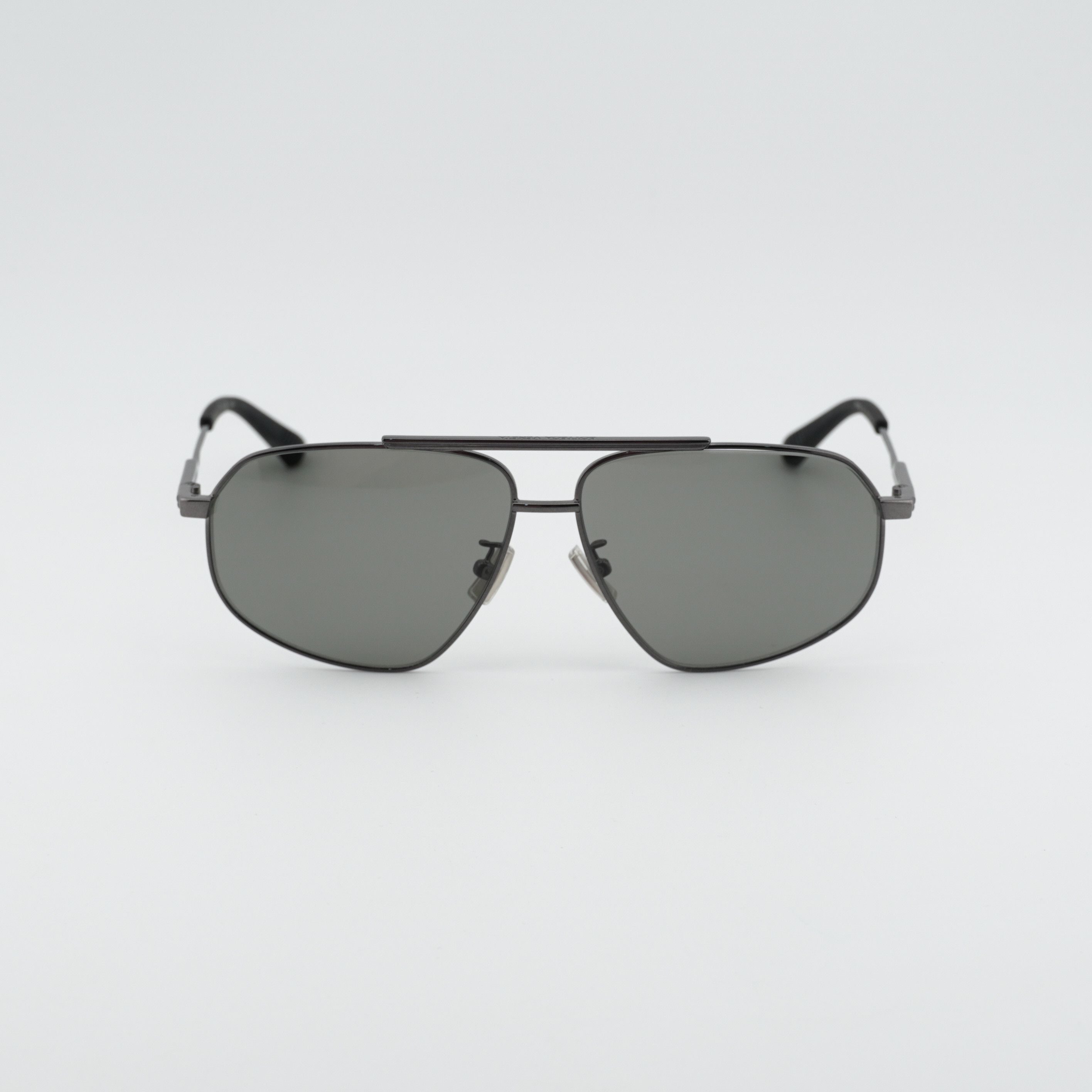 Bottega Veneta Bottega Veneta BV1194S 001 Sunglasses Ruthenium Aviator Fram Size ONE SIZE - 5 Thumbnail