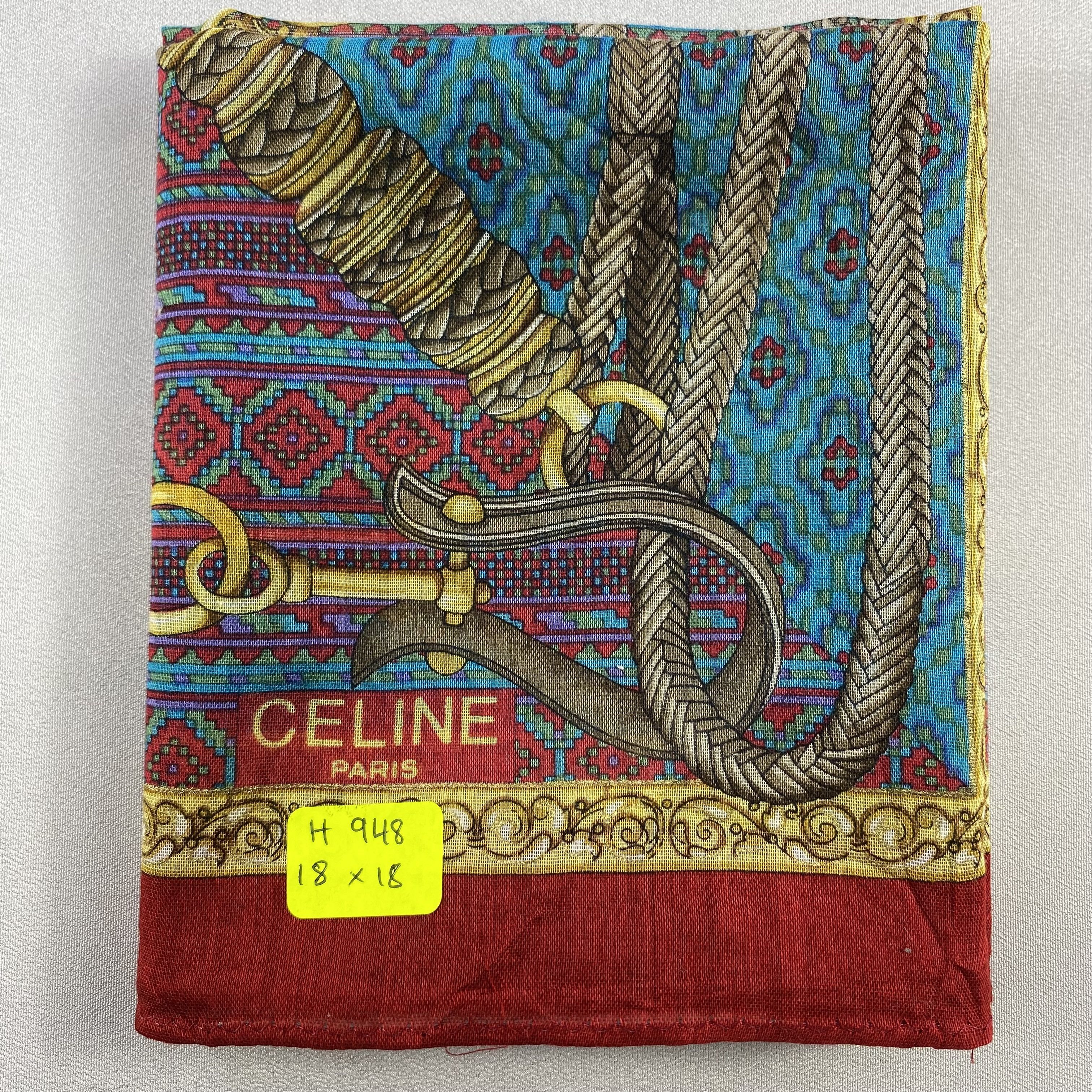 Celine × Vintage Celine Bandana/ Handkerchief / Neckerchief Size ONE SIZE - 7 Thumbnail