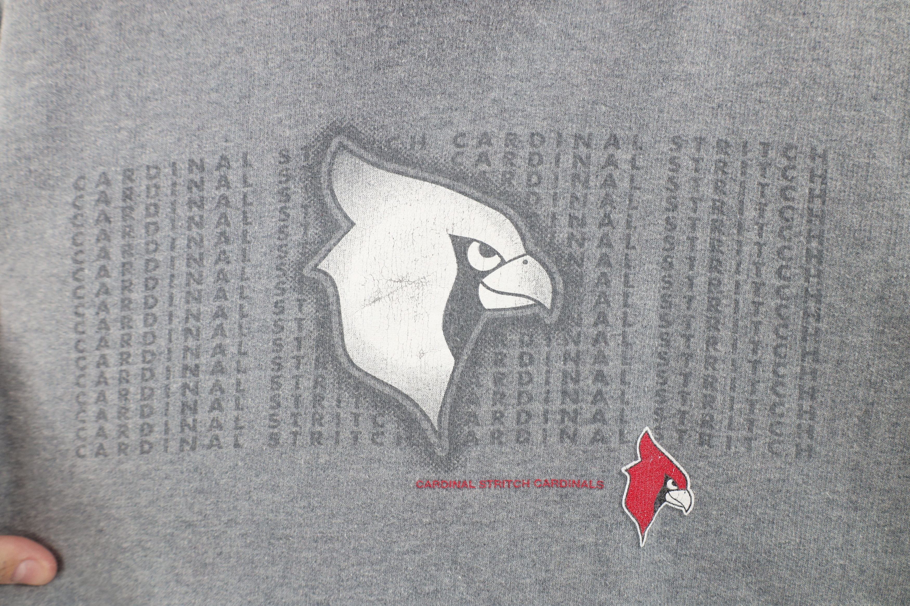 Vintage Vintage Cardinals Football Hoodie Sweatshirt Heather Gray Size US XXL / EU 58 / 5 - 4 Thumbnail