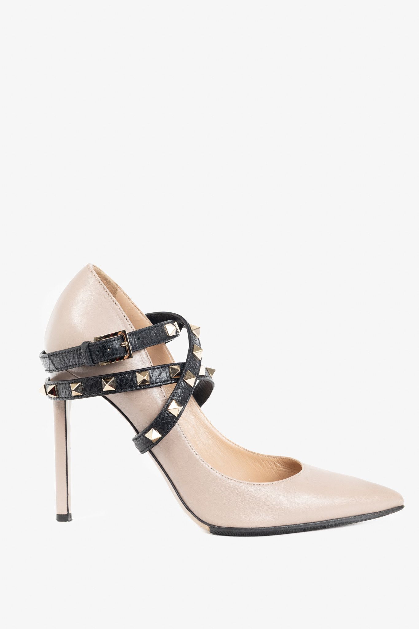 Valentino Garavani Studwrap Rockstud Pointed-Toe Pumps