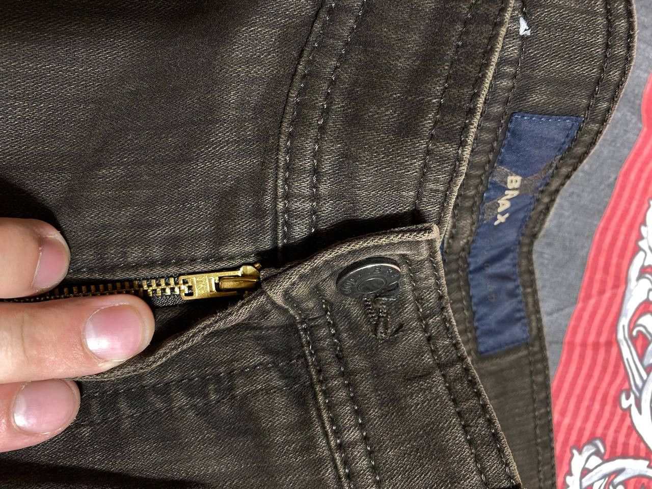BRAX × Vintage VINTAGE BRAX CARLOS Regular Fit 5-Pocket stretch Jeans. Size US 32 / EU 48 - 24 Thumbnail