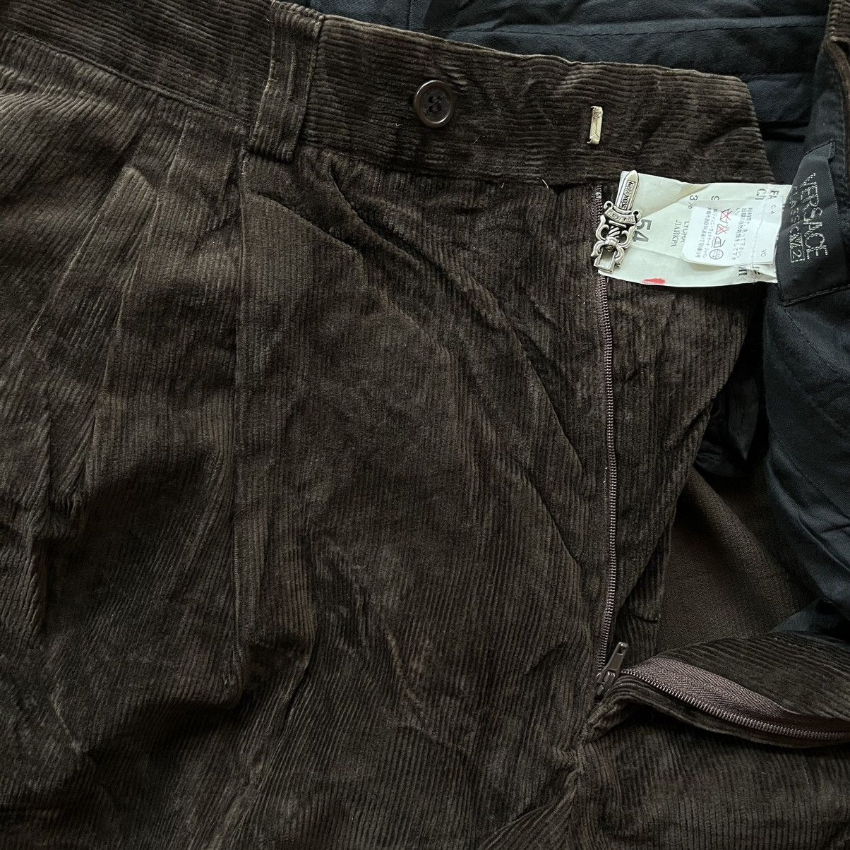 Versace × Vintage Vintage Versace Corduroy Pants Size US 33 - 3 Thumbnail