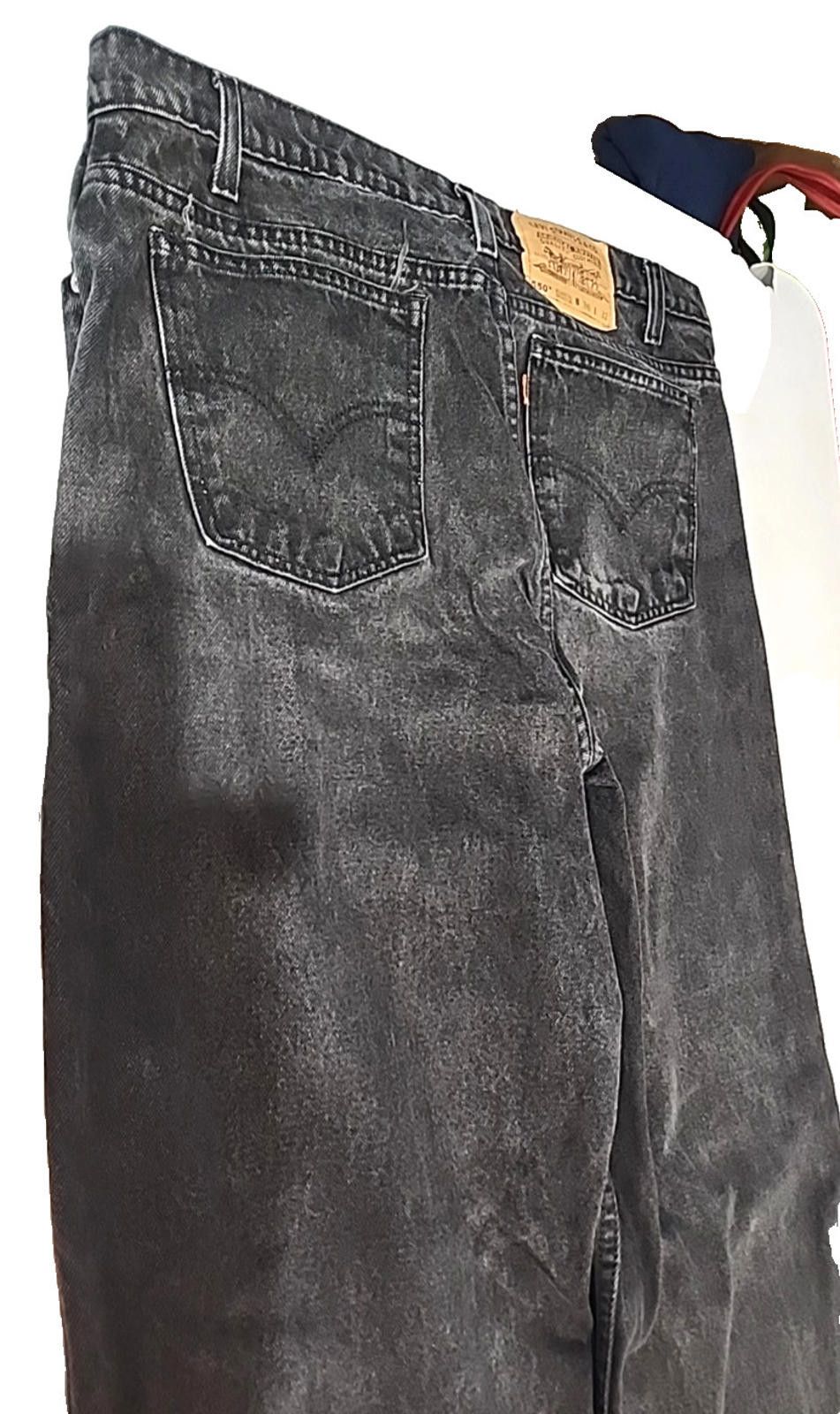 Levi's Levi's 550 Black Jeans Actual 34Wx31 Relaxed Fit Tapered Leg Size US 34 / EU 50 - 2 Thumbnail