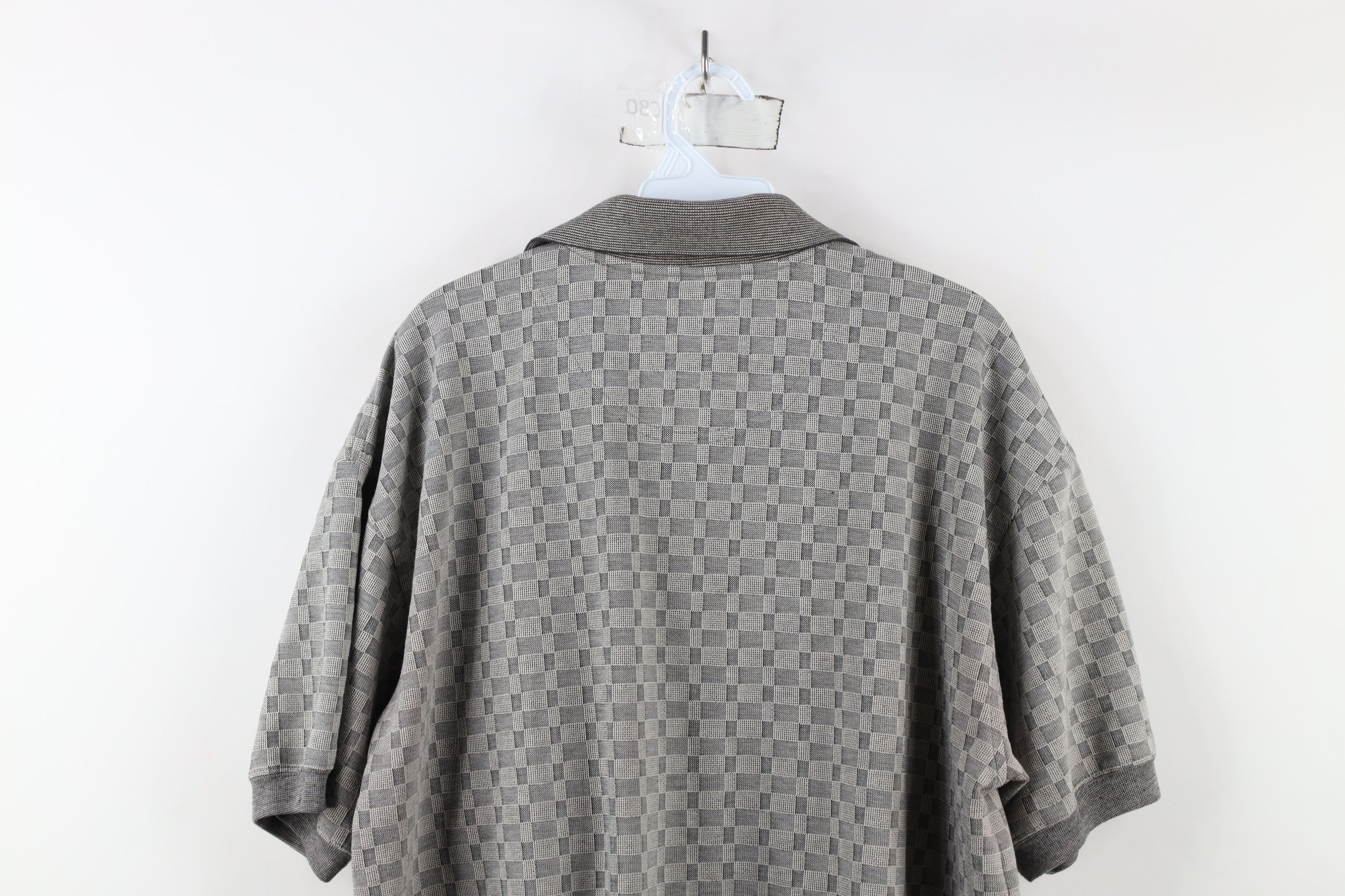 Vintage Vintage 90s Streetwear Checkered Pullover Polo Shirt Mob Size US L / EU 52-54 / 3 - 10 Thumbnail